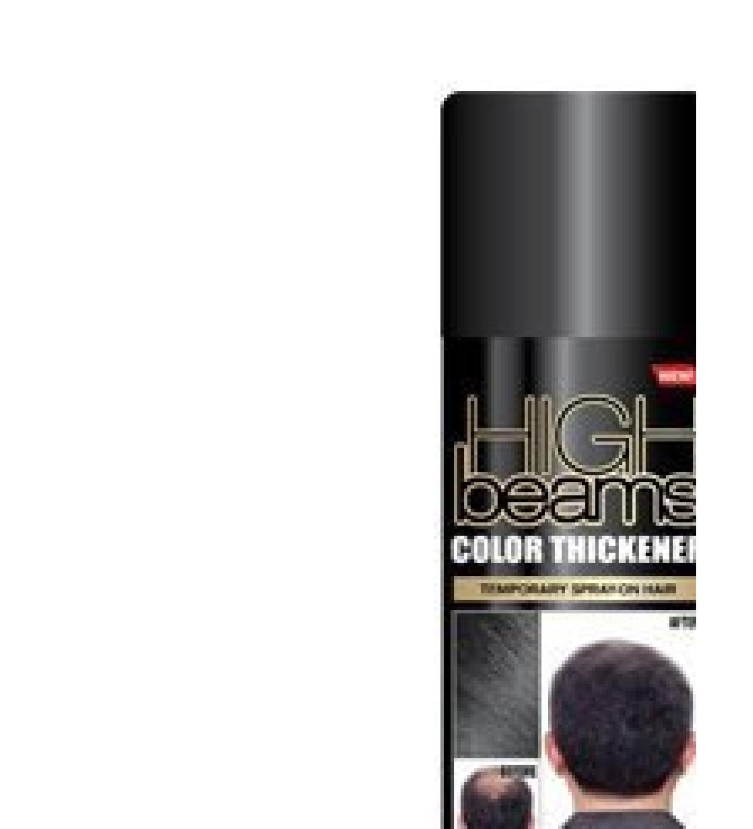 High Beams Color Thickener Temporary Spray-On Hair - Black 2.7 oz (6 pack)
