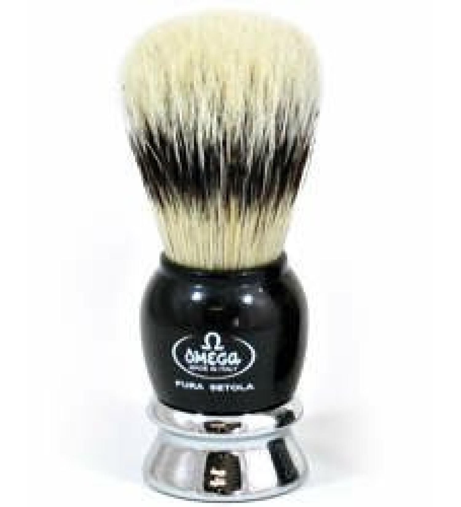 Omega 11648 Pure Bristle Shaving Brush for Smooth Shaving | International Shipping Available - Buy Online on GoSupps.com