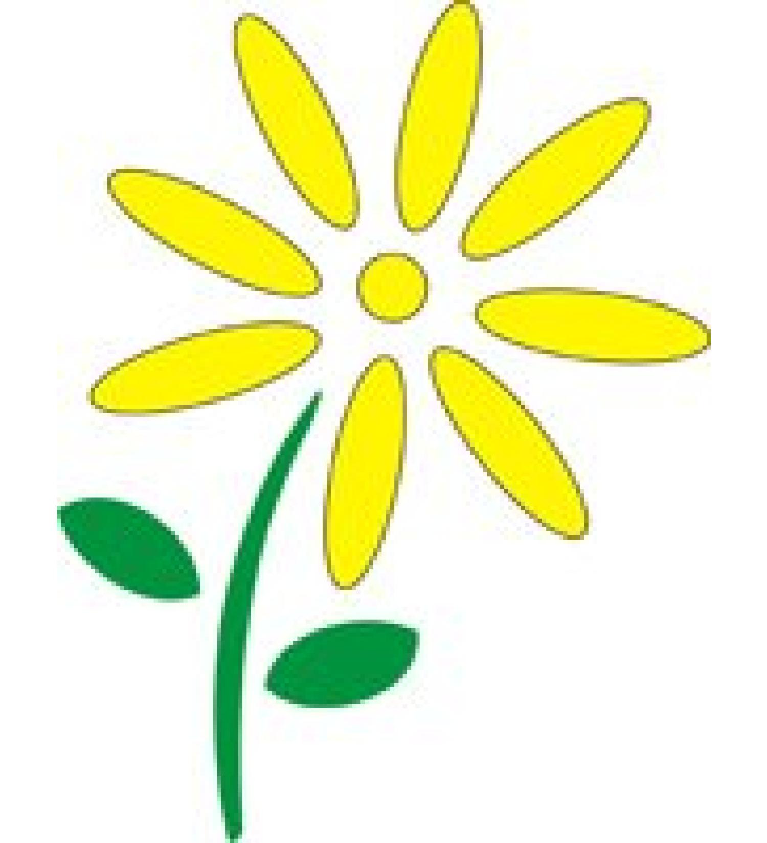 Eulenspiegel 105368 - Self-adhesive stencil - daisies