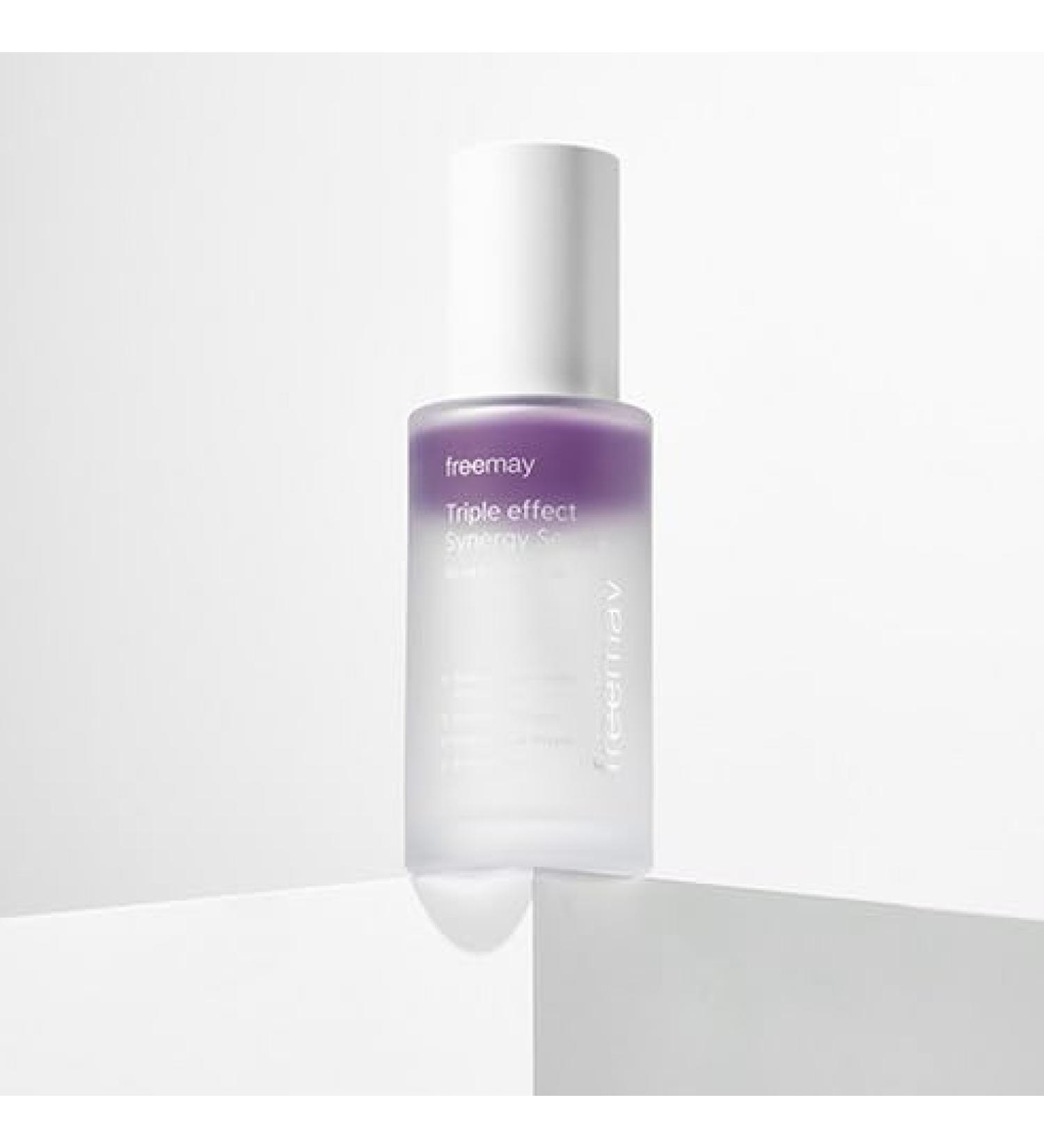 freemay Triple Effect Synergy Serum 50 ml / 1.69 fl oz Multi-Action Face Serum with Bakuchiol & Hyaluronic Acid Brightening & Hydrating - Buy Online on GoSupps.com