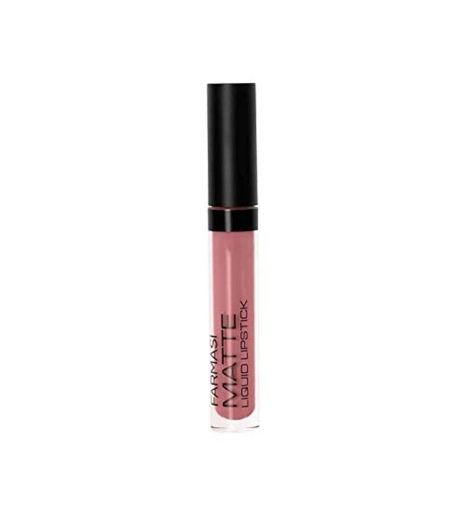 FARMASi Matte Liquid Lipstick - Long-Lasting, Waterproof, Lightweight & High Impact (0.14 fl. oz) - Perfect Rose - Buy Online on GoSupps.com