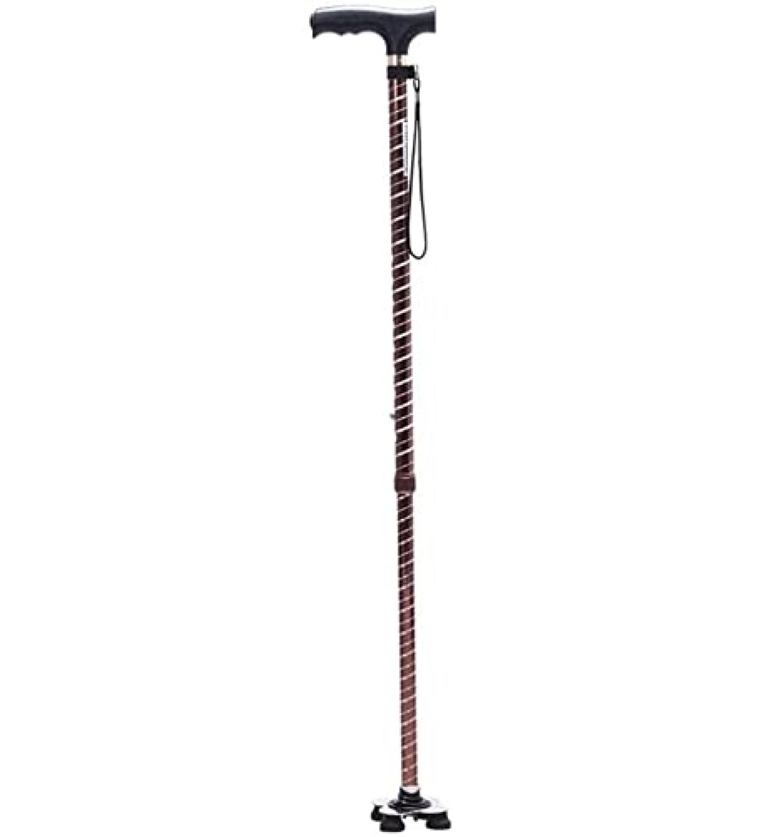 Walking Cane for Men & Women Crutches Thick Aluminum Alloy Old Man Walking Stick Four Feet Cane Retractable Light Walking Stick with Hospital Gift of Love - Buy Online on GoSupps.com