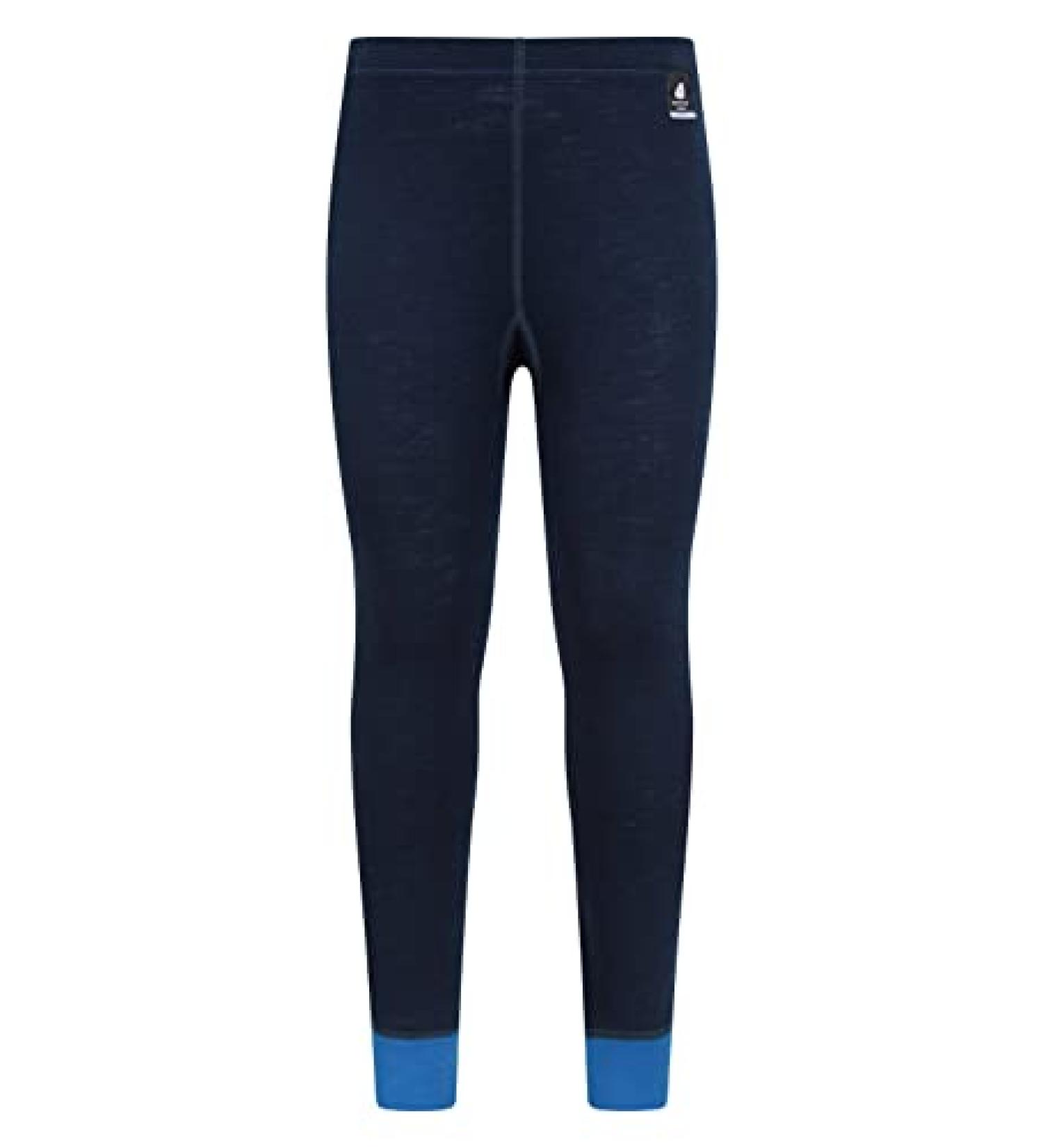 Mountain Warehouse Merino Kids Leggings - Girls Winter Baselayer Pants Blue 5-6 Years | Warm & Cozy Leggings for Girls - Buy Online on GoSupps.com