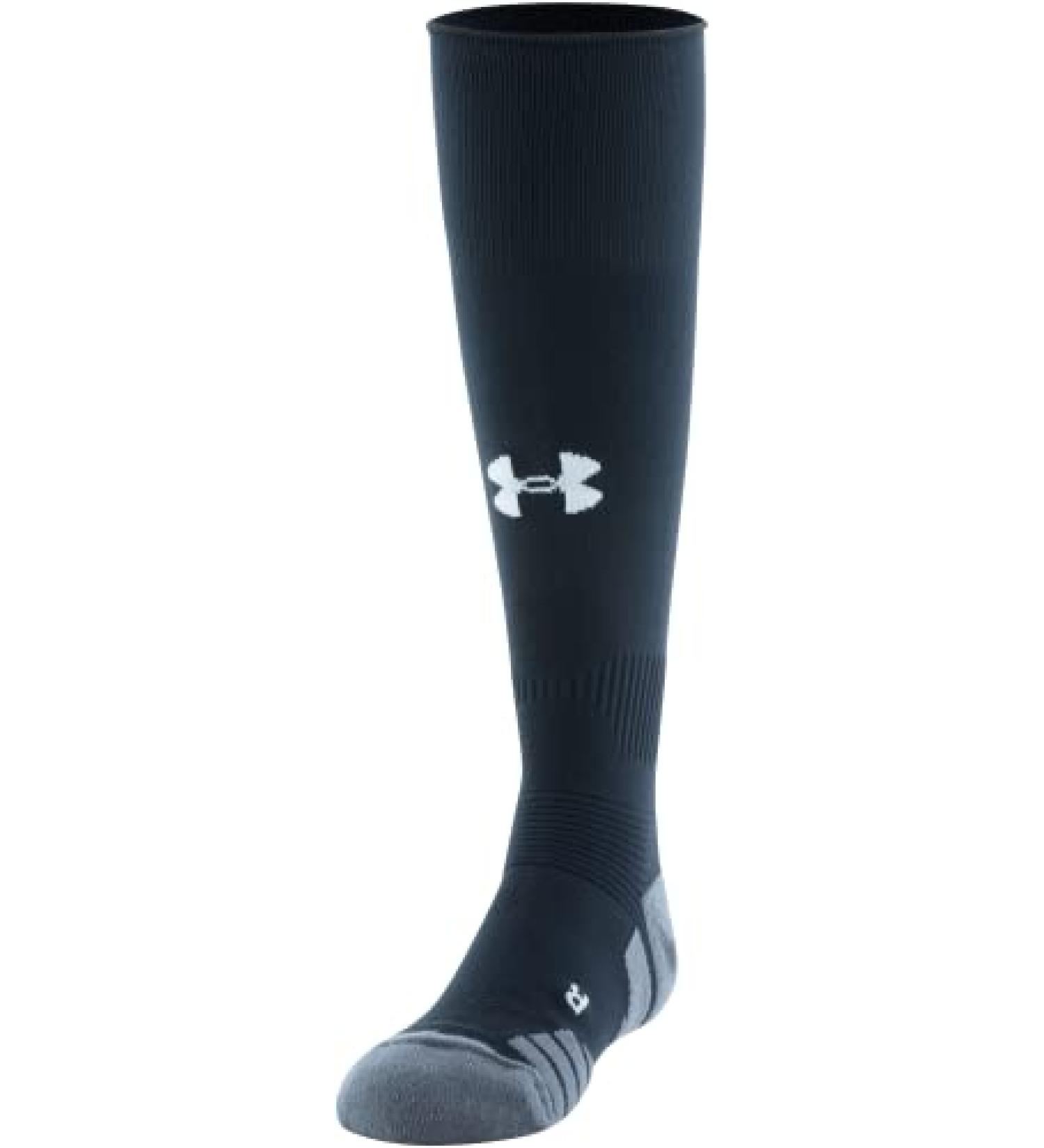 Under Armour Youth Soccer Over-The-Calf Socks - Black/Graphite/White - Small - Buy Online on GoSupps.com