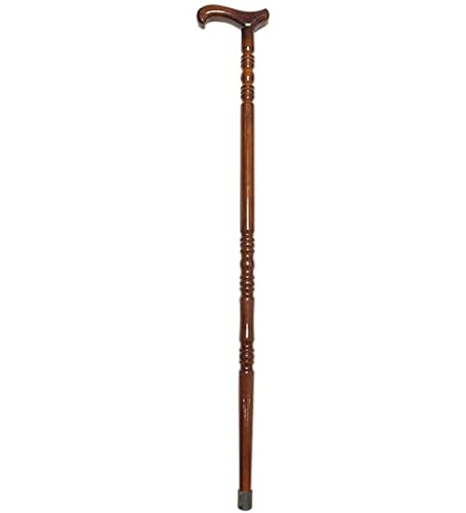 Wooden Walking Stick Solid Cane Elderly Canes Crutches Classic Solid Wooden Lightweight and Durable Seniors Walking Sticks - Buy Online on GoSupps.com