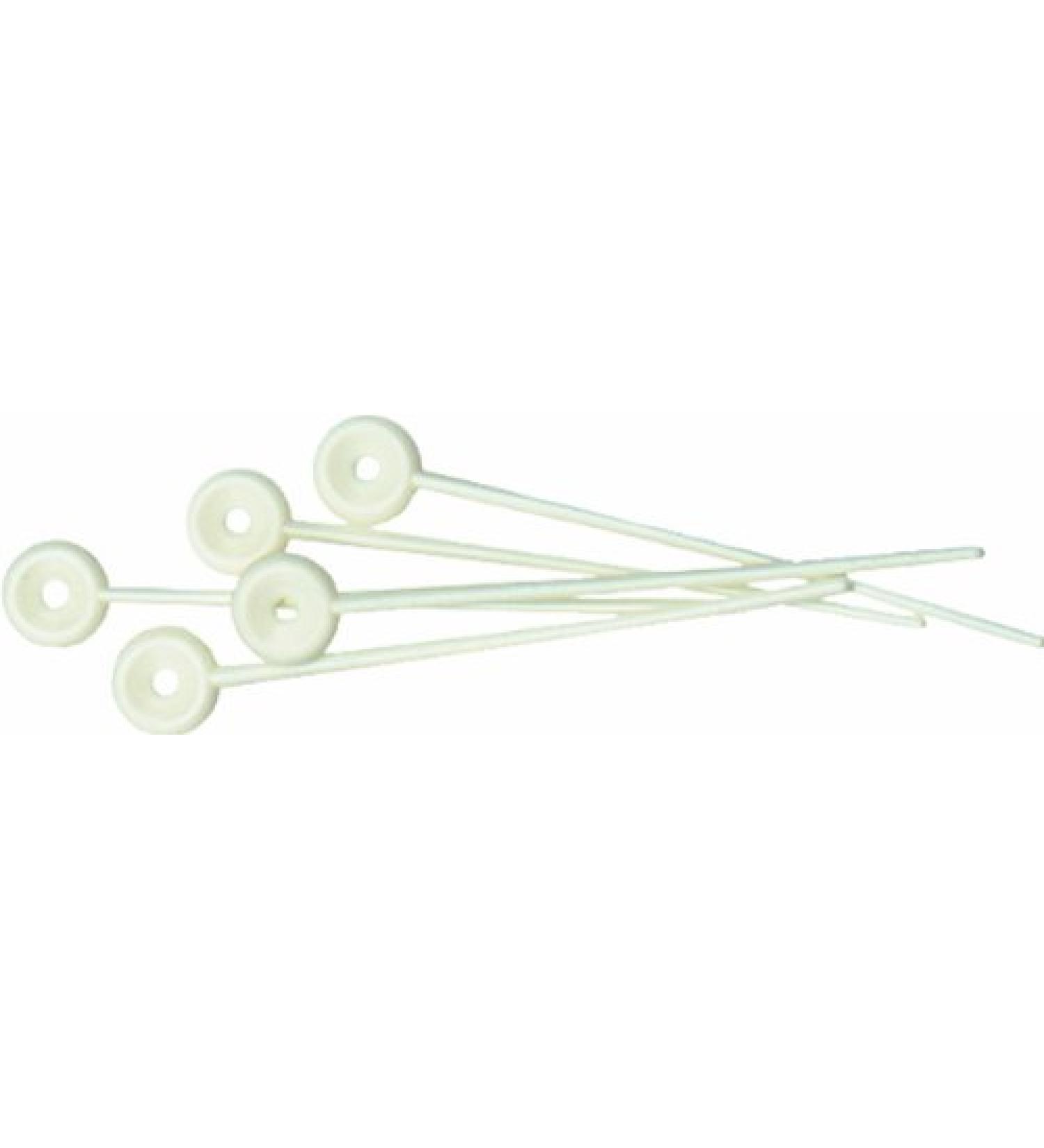 Fripac-Medis plastic holding pins bag of 50 pieces white
