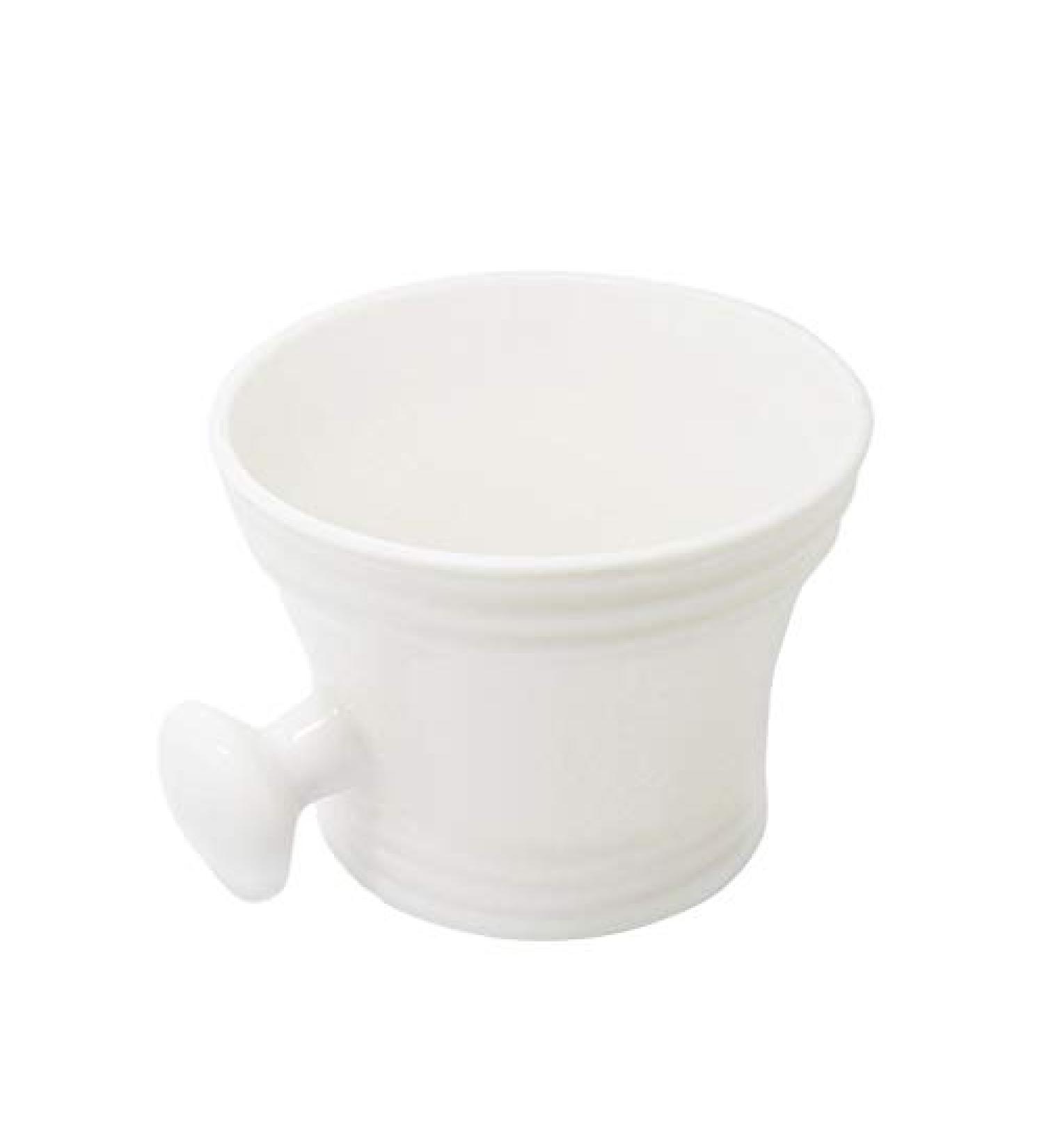 Premium White Shaving Mug & Soap Cup Set for Men | Perfect for Brushes & Daily Face Care - Buy Online on GoSupps.com