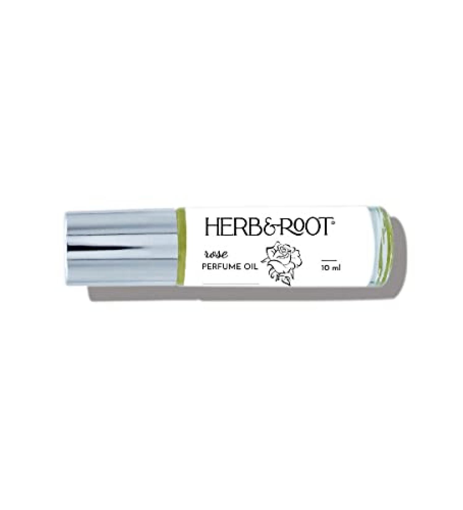 Herb & Root Rose Oil Rollerball (Roll On) Perfume 10 ml | Traditional English Tea Rose Perfume for Women Rose Perfume Oil - Buy Online on GoSupps.com