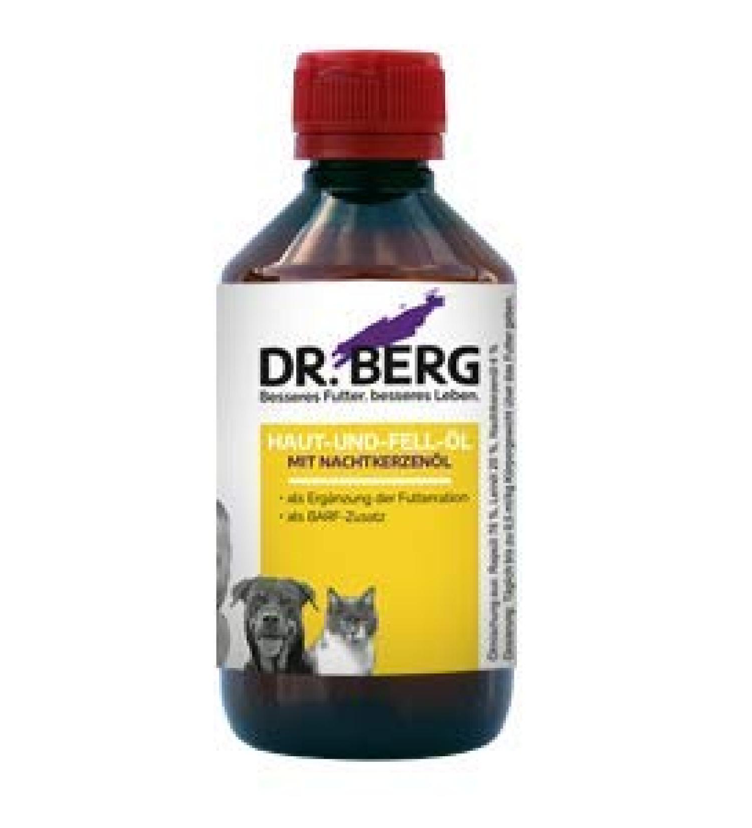 Dr. Mountain Skin & Fur Oil for Dogs & Cats | Evening Primrose Nutritional Supplement | Natural Ingredients for Healthy Skin & Fur | 250 ml - Buy Online on GoSupps.com