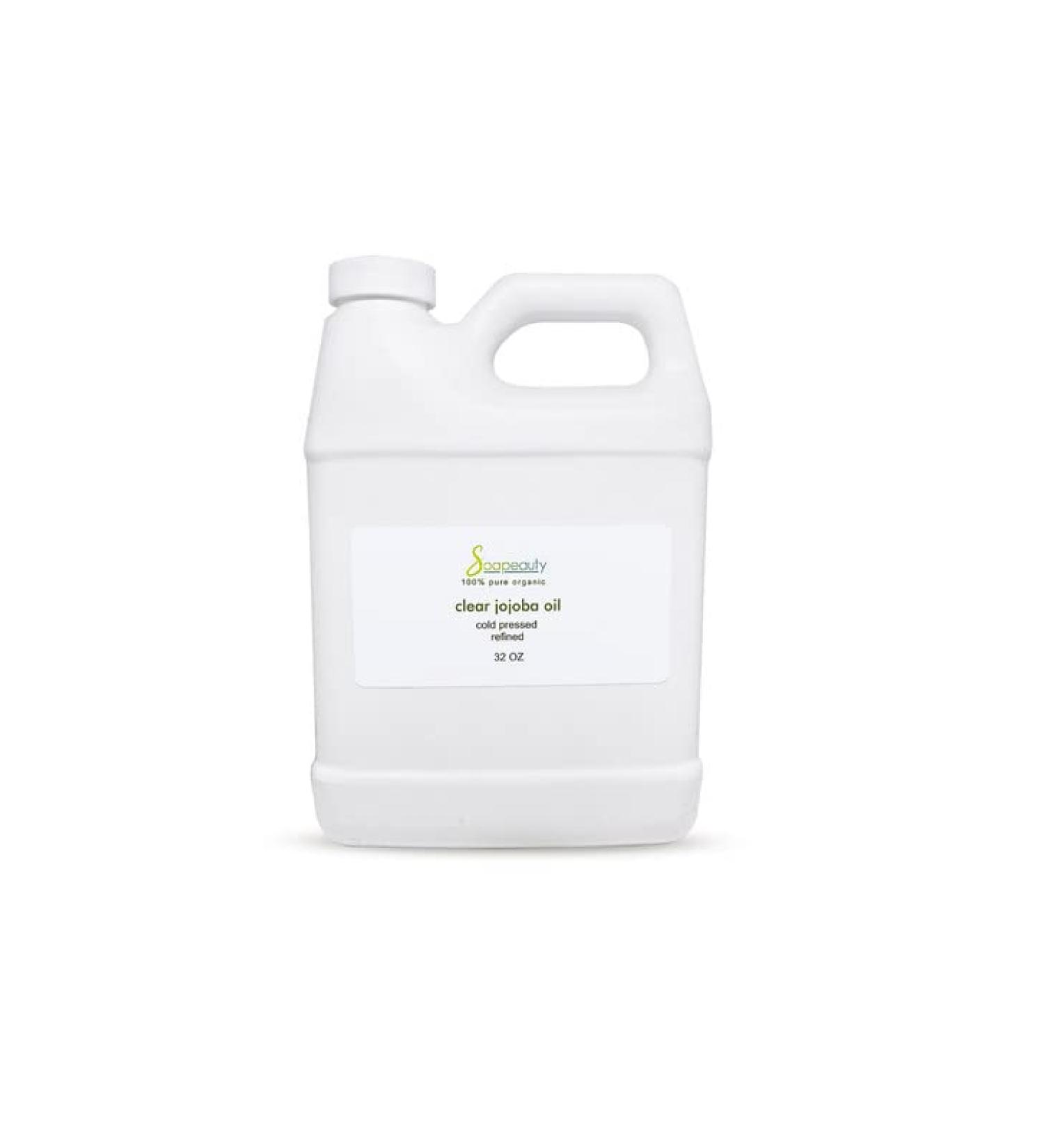 Organic Cold Pressed Jojoba Oil - 100% Pure Natural Moisturizer for Skin, Face & Hair - Perfect Carrier for Essential Oils - Ideal for Massage and Soap Making - Available in Various Sizes (32oz) - Buy Online on GoSupps.com