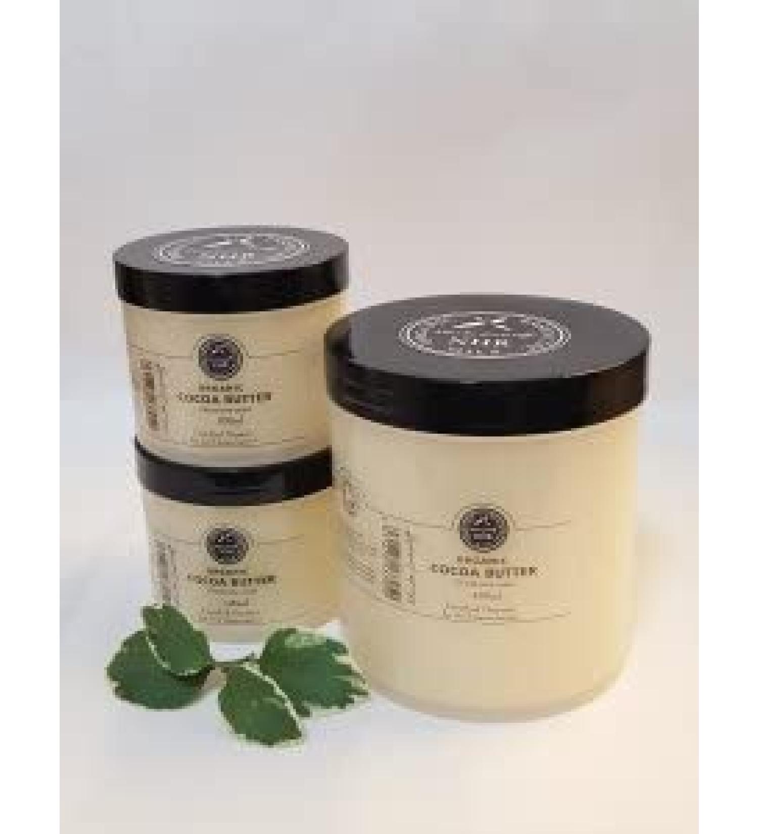 Organic Cocoa Butter (Theobroma cacao) (400ml) by NHR Organic Oils