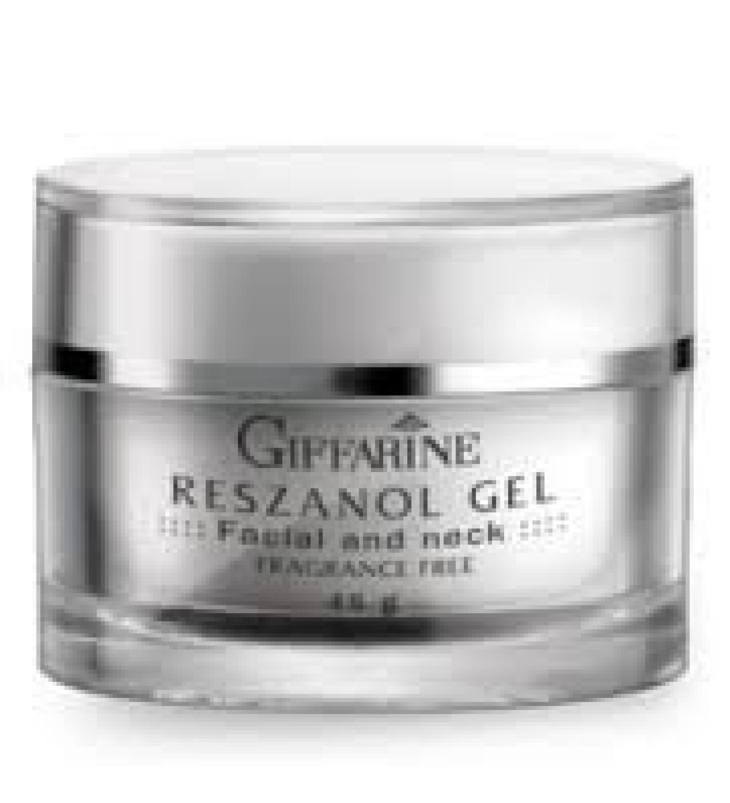 Reszanol Gel Facial and Neck Cream Plus Resveratrol Rice Germ Oil Fragrance Free 45g.