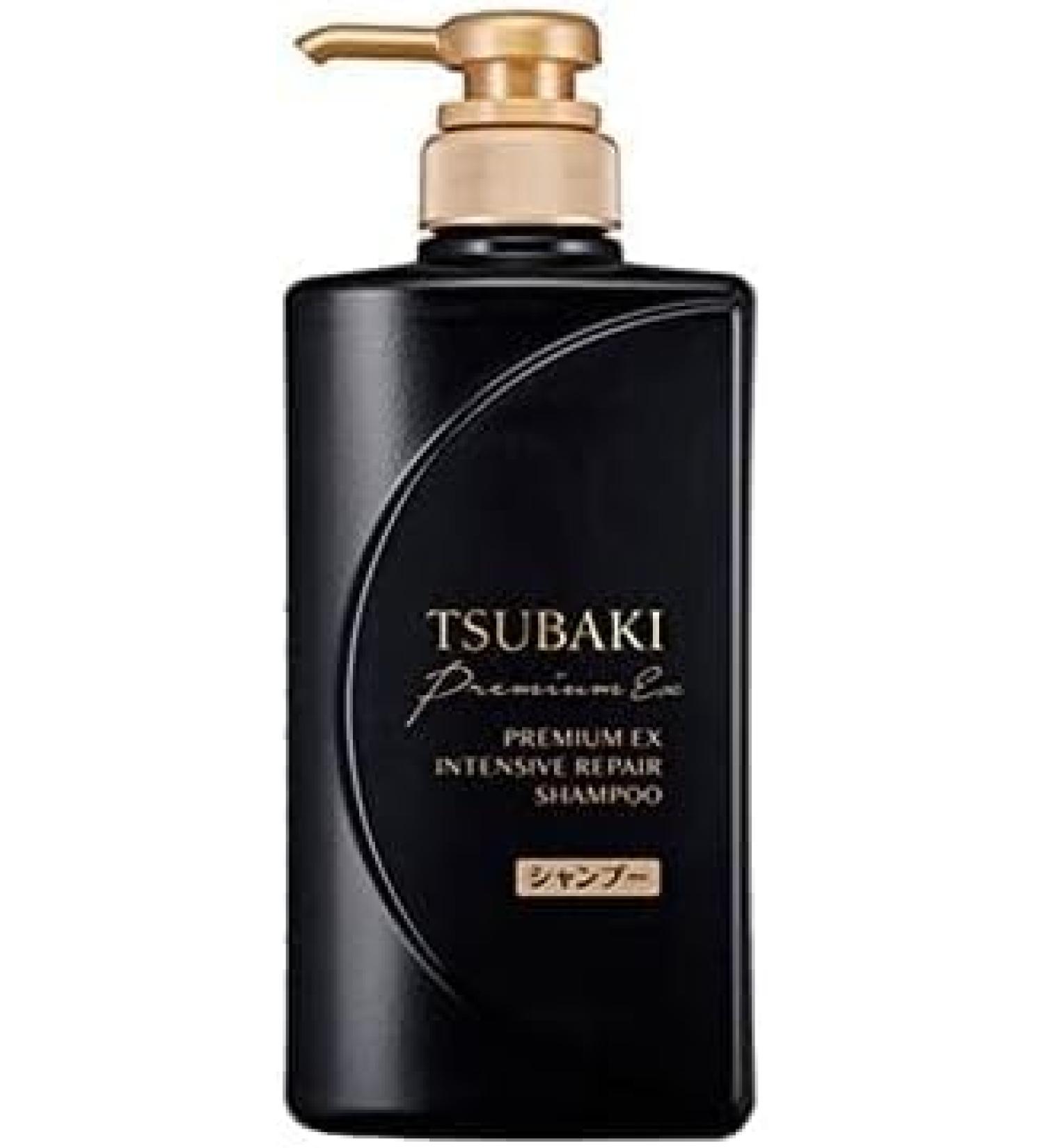 Q&J Finetoday Premium TSUBAKI EX Intensive Repair Shampoo 490 ml - Nourishing Hair Care for Dry and Damaged Hair