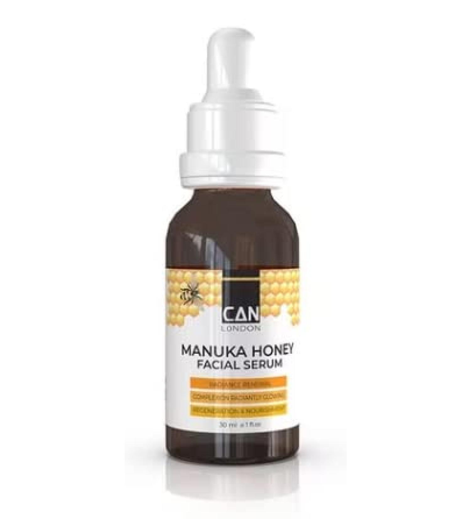 ican London Manuka Honey Facial Serum Glowing Complexion nourishment 30ml