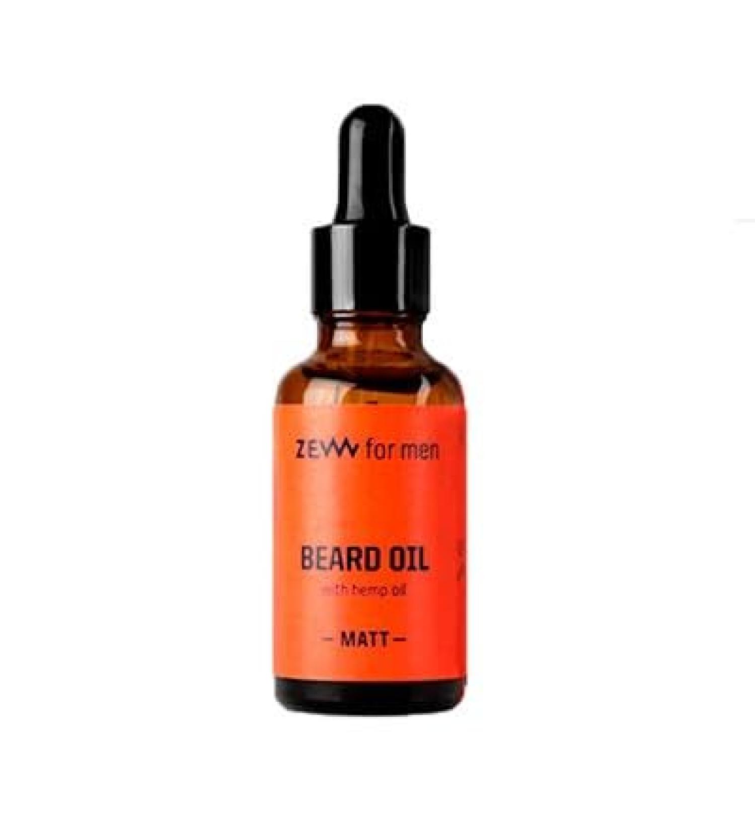 Shop ZEW Matt Beard Oil for Men - Nourishing Hair Care with Hemp Oil | International Shipping Available - Buy Online on GoSupps.com