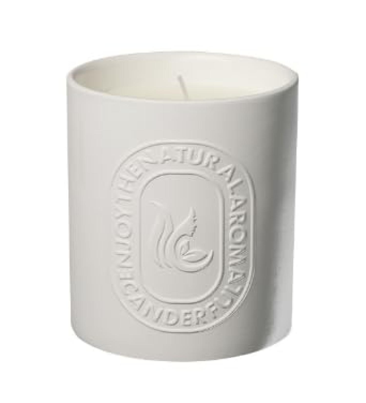 Buy Natural Soy Candles in White Ceramic Cup | Ancient Sandalwood Fragrance | 30-Hour Burn | Perfect Gift Box - Buy Online on GoSupps.com