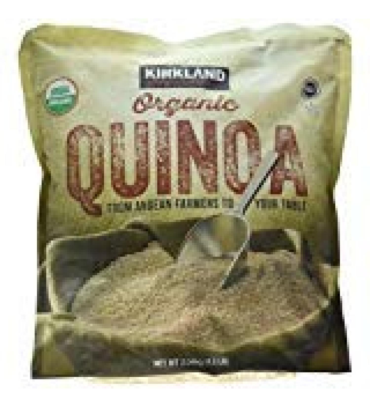 Kirkland Signature Organic Gluten-Free Quinoa From Andean Farmers To Your Table - 2.04kg., 4.5lb -PACK OF 2 4.5 Pound (Pack of 2)