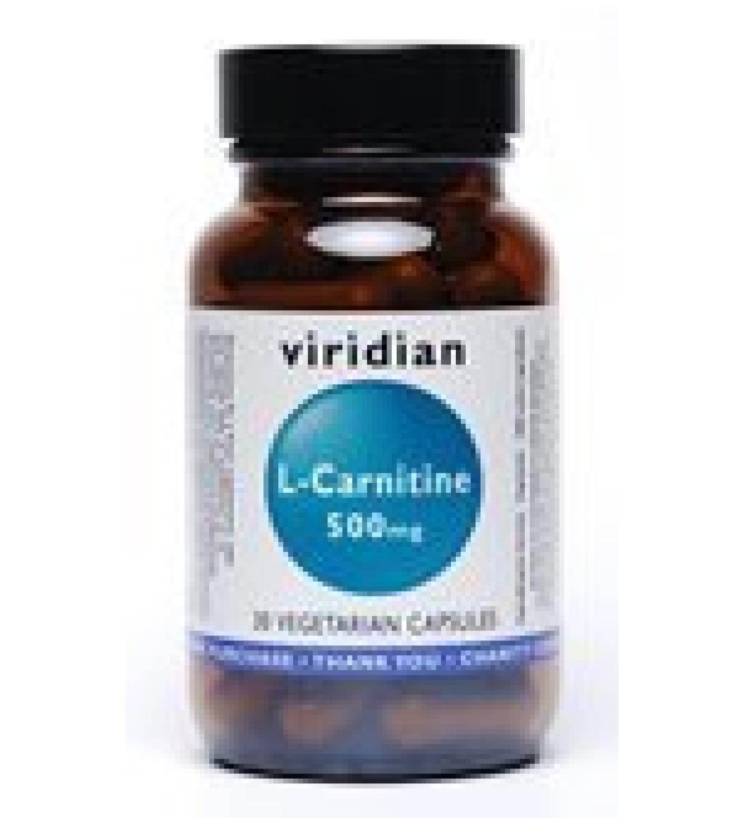 Viridian L-Carnitine 500mg: 60 Veg Caps