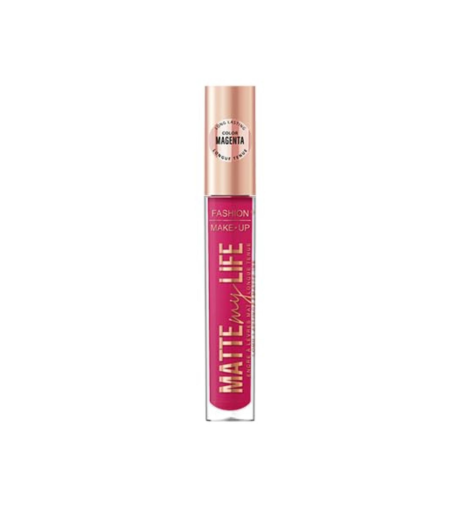 Fashion Make Up - Lipgloss "Matte My Life" - 5 ml (Magenta) - Buy Online on GoSupps.com