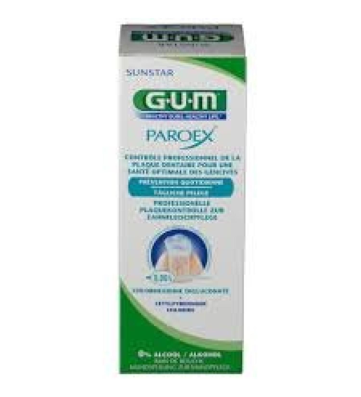 GUM Paroex mouthwash 0.06% CHX 500ml pack of 2 (2x 500ml)
