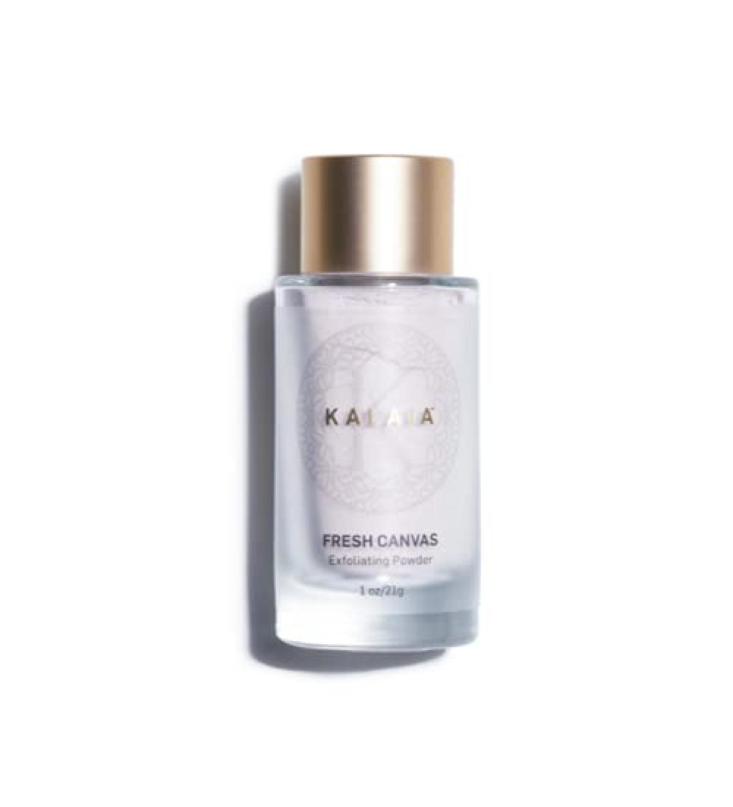 Kalaia Fresh Canvas Exfoliating Powder - Gentle Daily Exfoliator for Face & Neck | Neem Turmeric & Rose Petal Powder | 1 oz - International Shipping Available - Buy Online on GoSupps.com