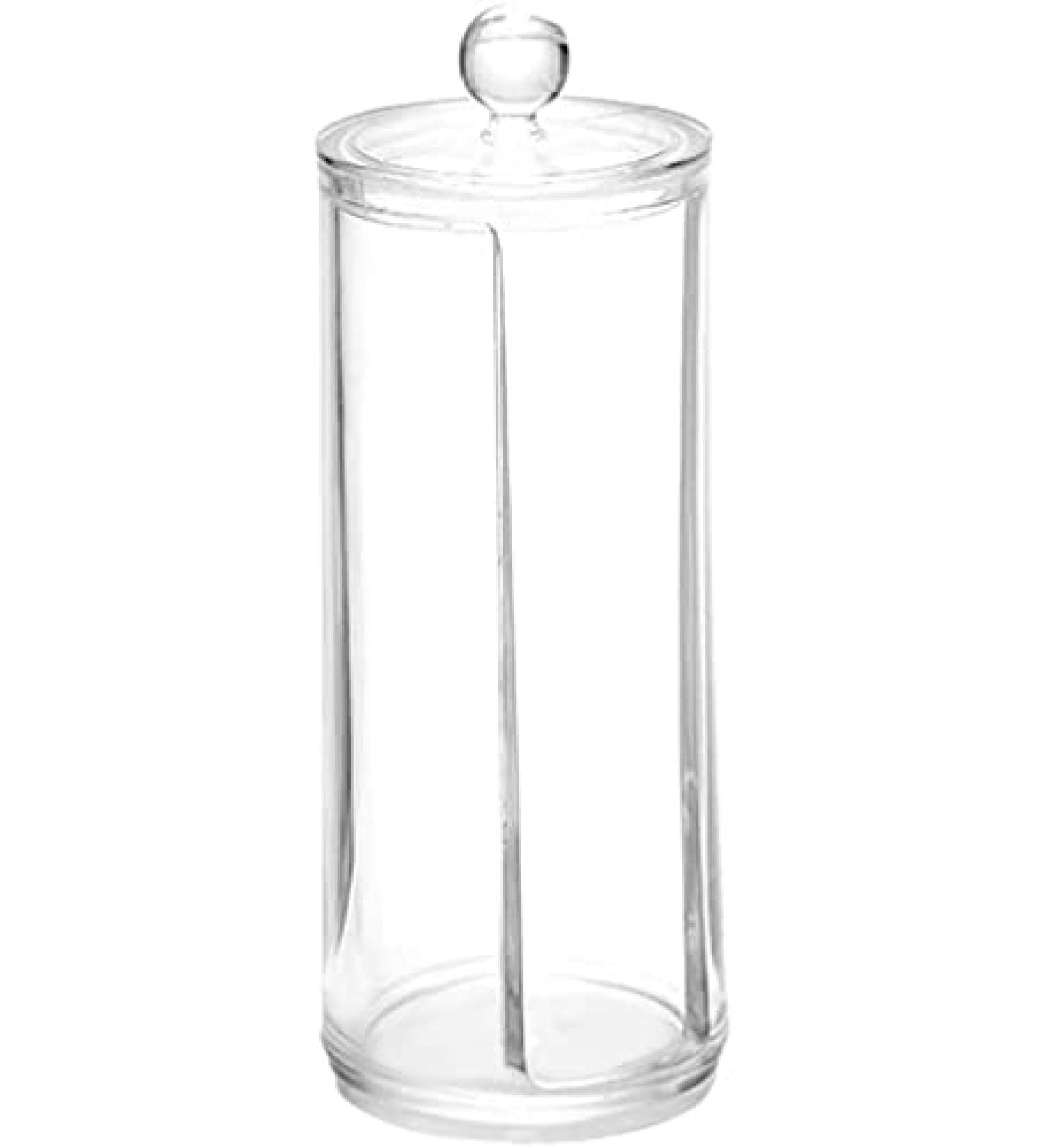 Acrylic Makeup Organizer Cosmetic Cotton Pad Rounds Holder Makeup Removers Clear Organizer Storage Display Rack (Color Name : White) - Buy Online on GoSupps.com