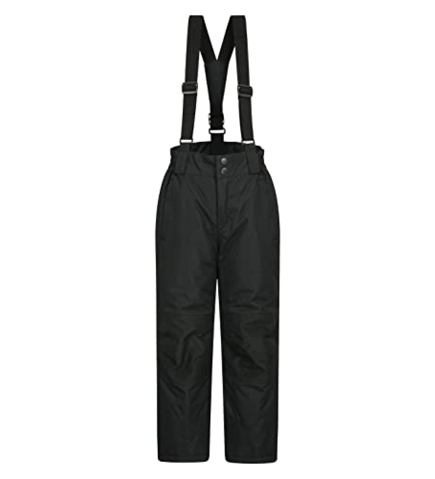 Mountain Warehouse Raptor Kids Snow Ski Pants - Black, 9-10 Years | Detachable Suspenders - Buy Online on GoSupps.com