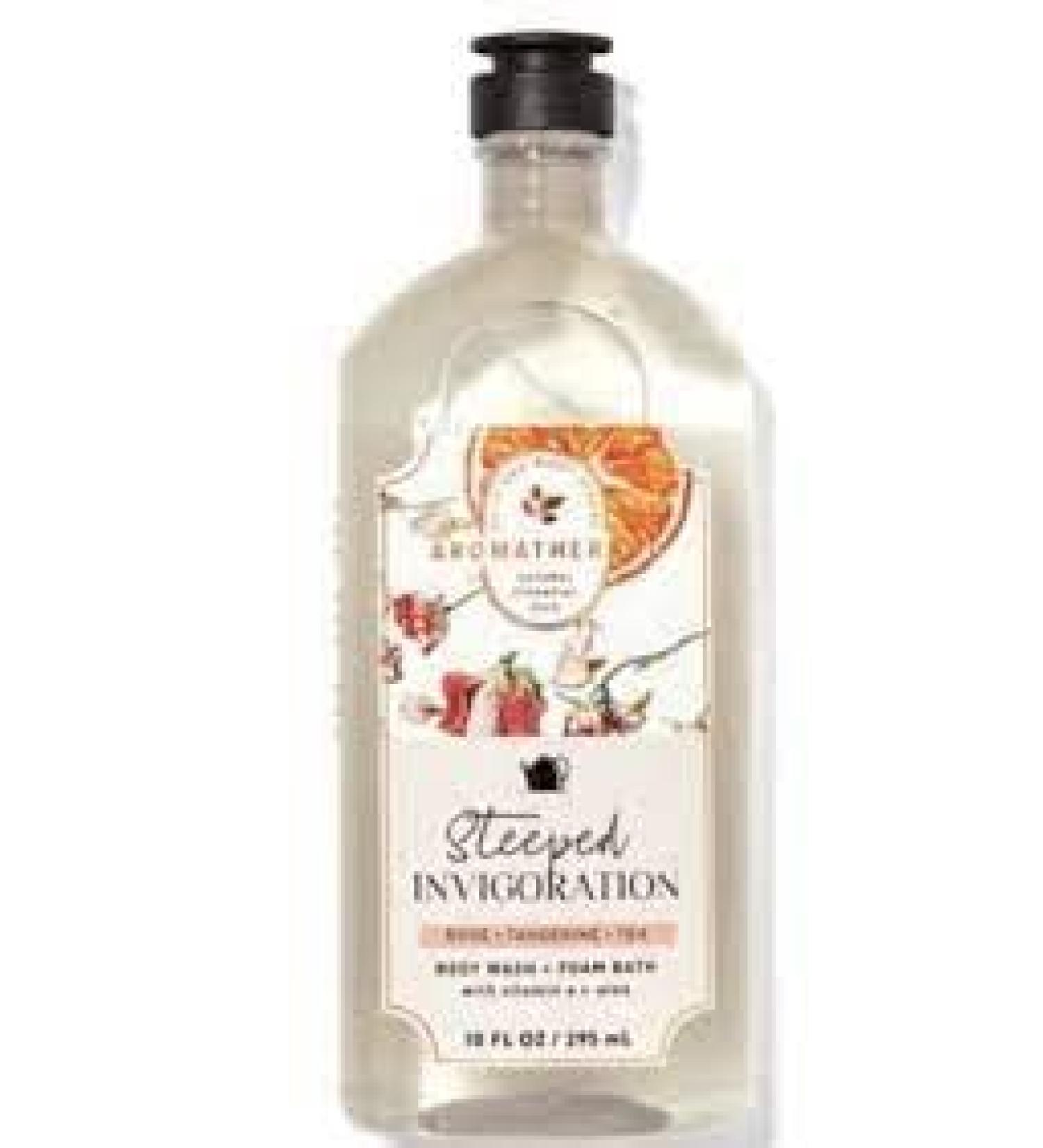 Steeped Invigoration Rose + Tangerine + Tea Body Wash + Foam Bath 10 Fl Oz/ 295 mL