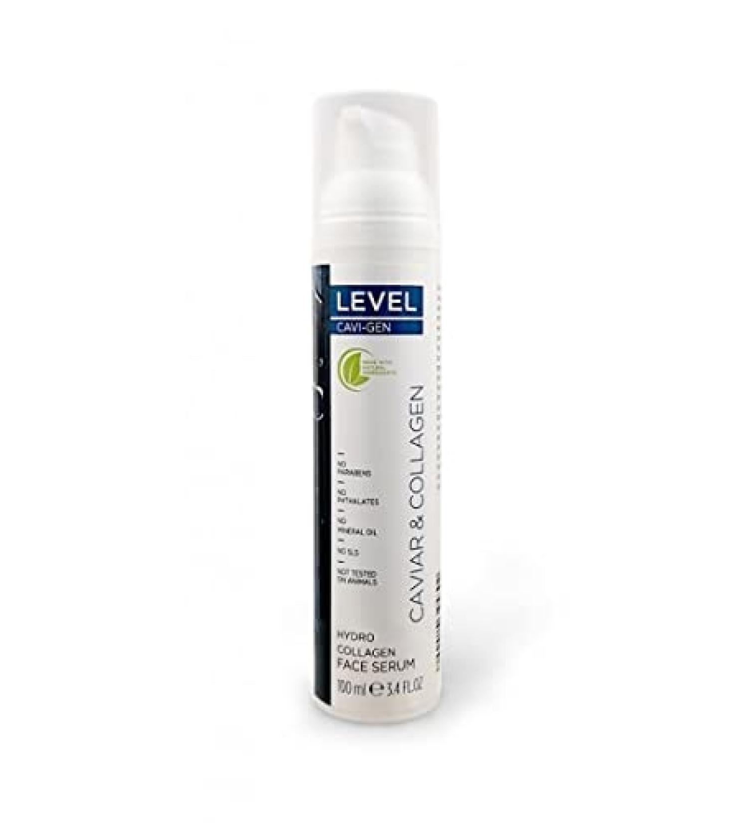 LEVEL CAVI-GEN Hydro Collagen Face Serum 100ml - Anti-Aging with Caviar Extract & Vitamin C | International Shipping - Buy Online on GoSupps.com