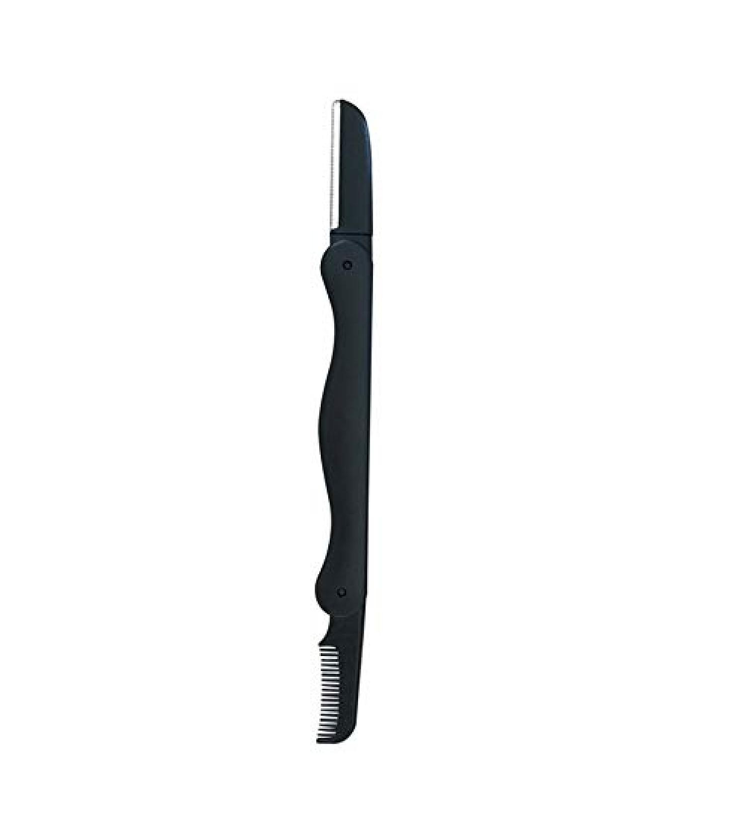 Griwiuiowe Folding ABS Eyebrow Knife & Comb - Precision Razor for Men & Women | International Shipping - Buy Online on GoSupps.com