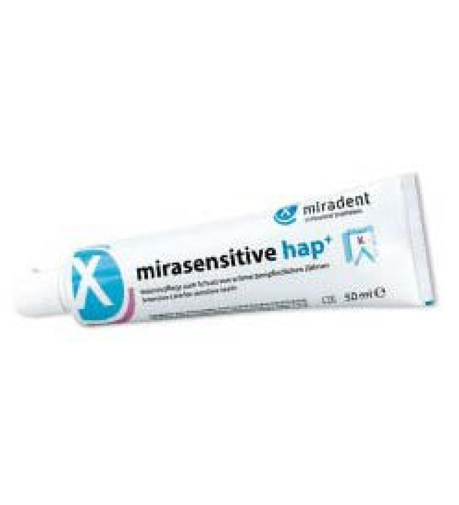 Toothpaste for hypersensitive teeth miradent mirasensitive hap+ CREAM 50 ml