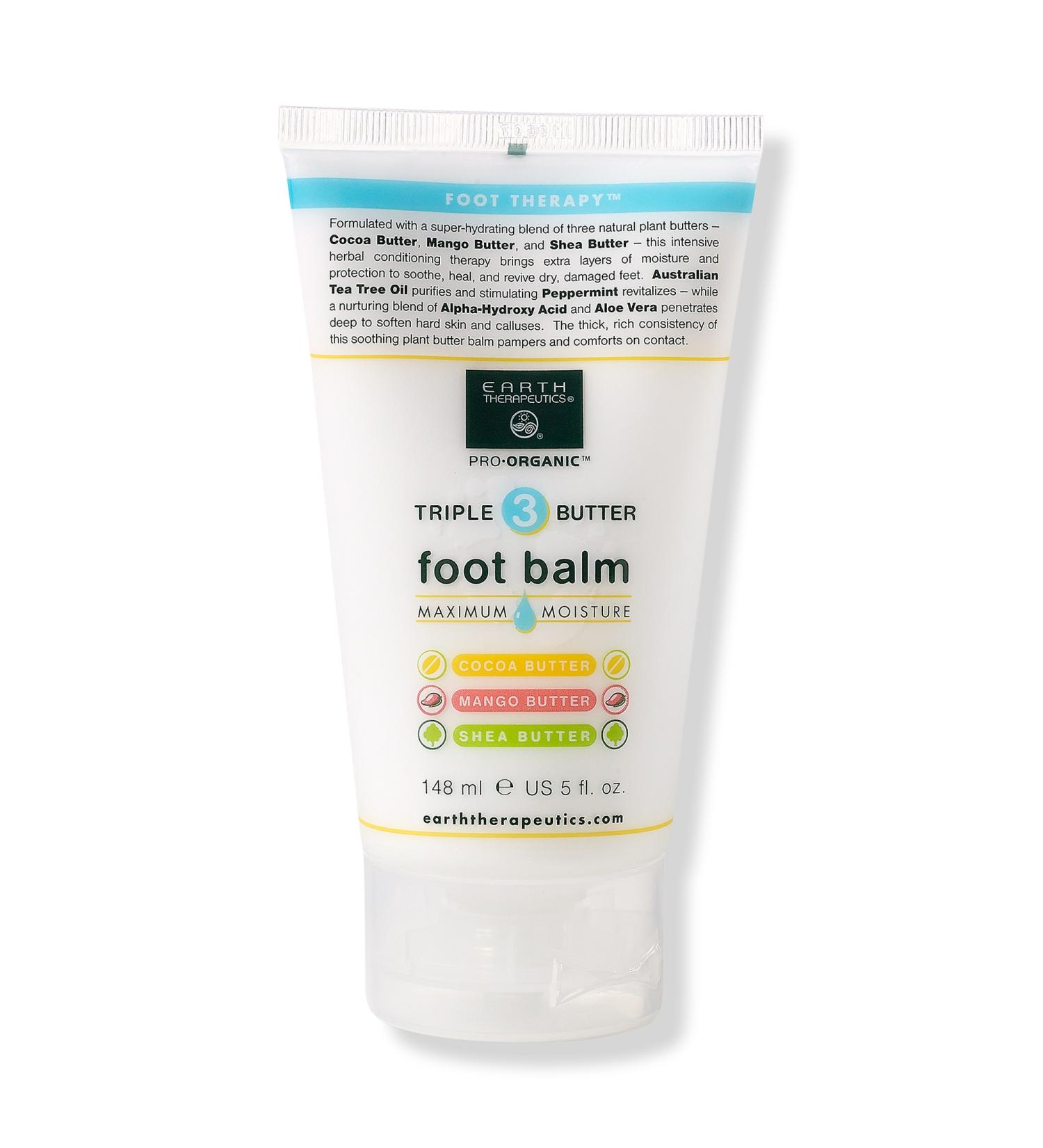 Earth Therapeutics Triple Butter Intensive Foot Balm 5.0 oz - Transform Your Style with the Best Innovation Today! - Buy Online on GoSupps.com
