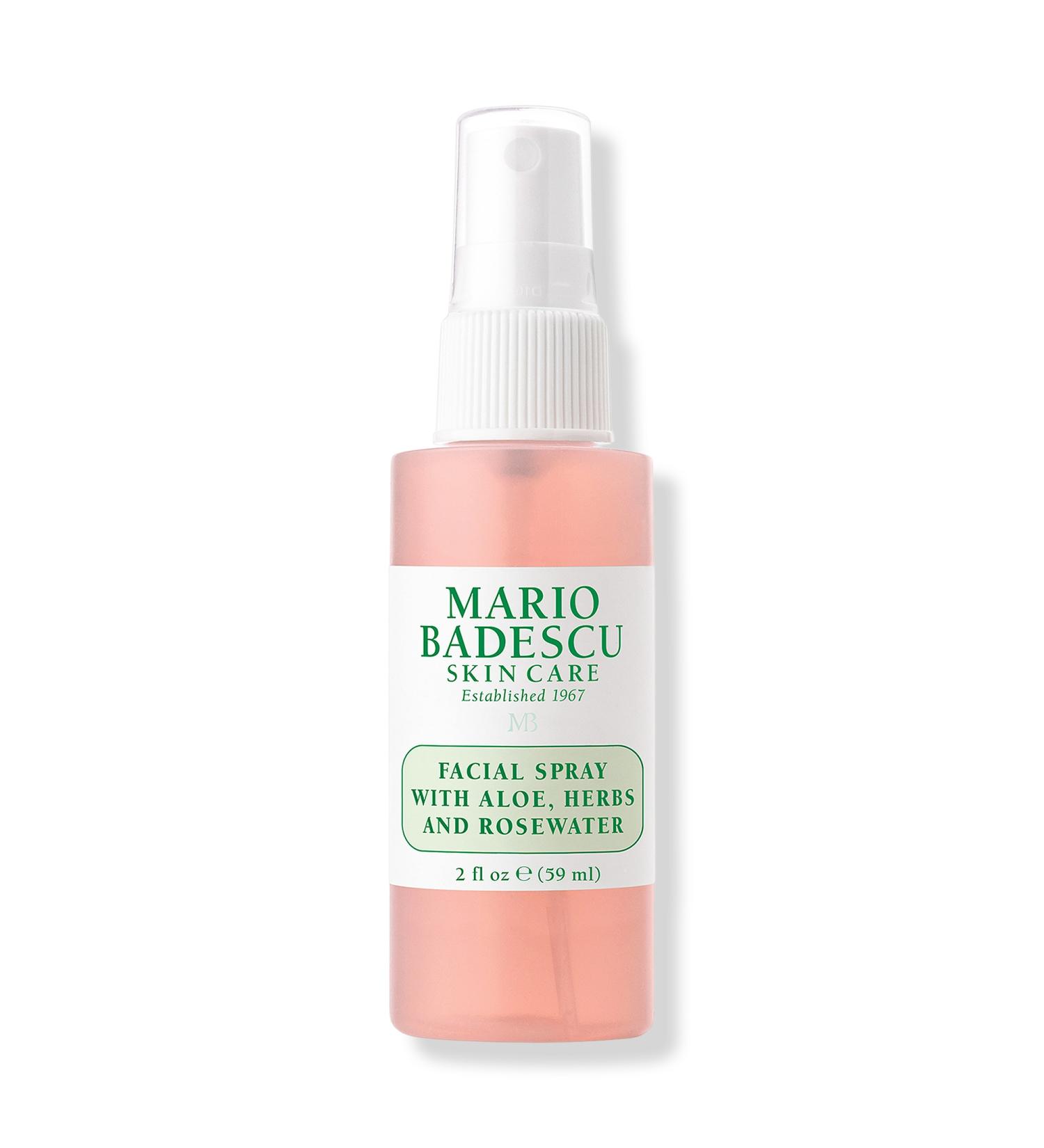 Mario Badescu Travel Size Facial Spray With Aloe, Herbs and Rosewater 2.0 oz