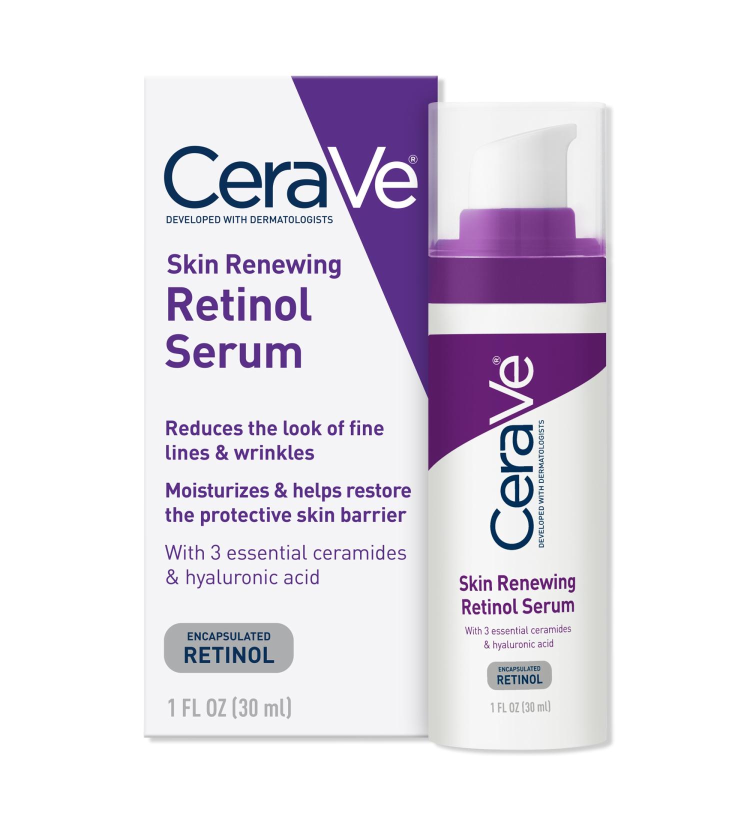 CeraVe Skin Renewing Retinol Serum, Anti-Aging Face Serum for All Skin Types 1.0 oz - Transform Your Style with the Best Innovation Today! - Buy Online on GoSupps.com