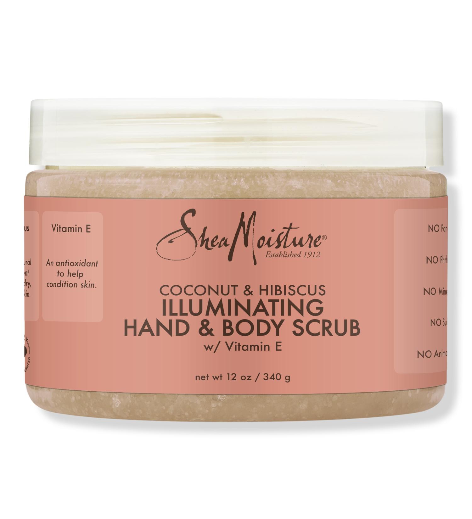Discover SheaMoisture Illuminating Coconut & Hibiscus Body Scrub 12.0 oz - Elevate Your Style Instantly! - Buy Online on GoSupps.com