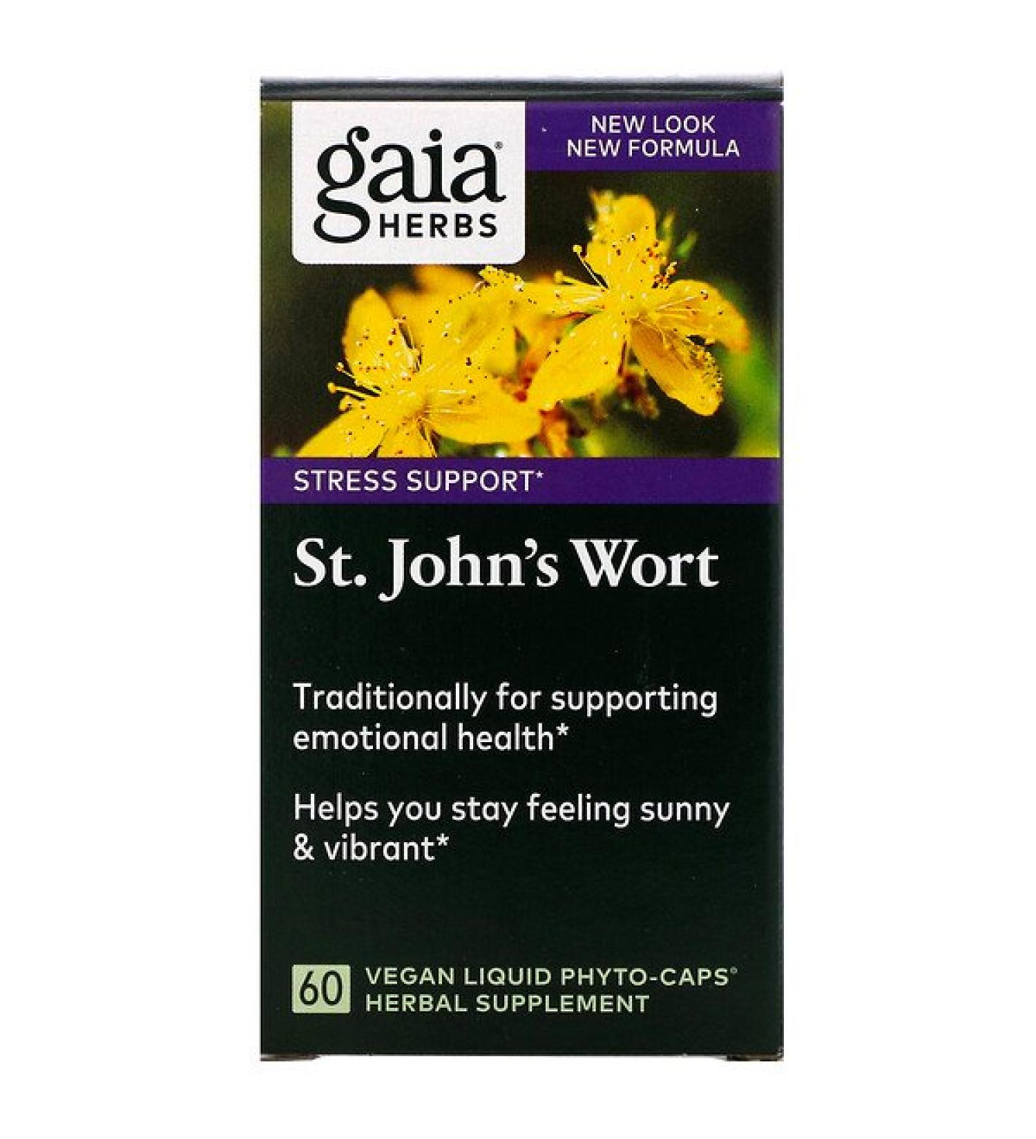 Gaia Herbs St. John's Wort 60 Vegan Liquid Phyto-Caps