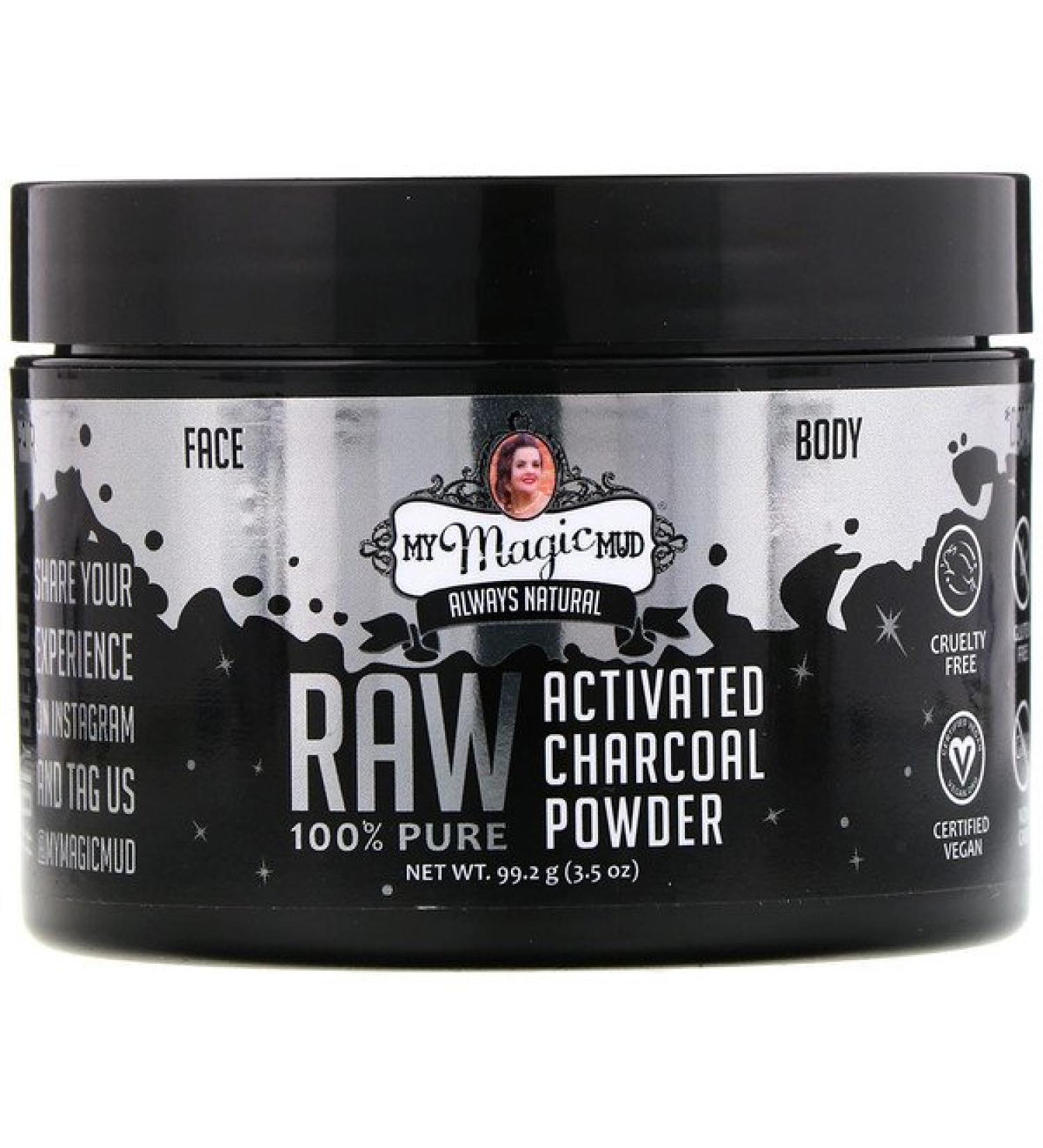 My Magic Mud Raw 100% Pure Activated Charcoal Powder 3.5 oz (99.2 g)