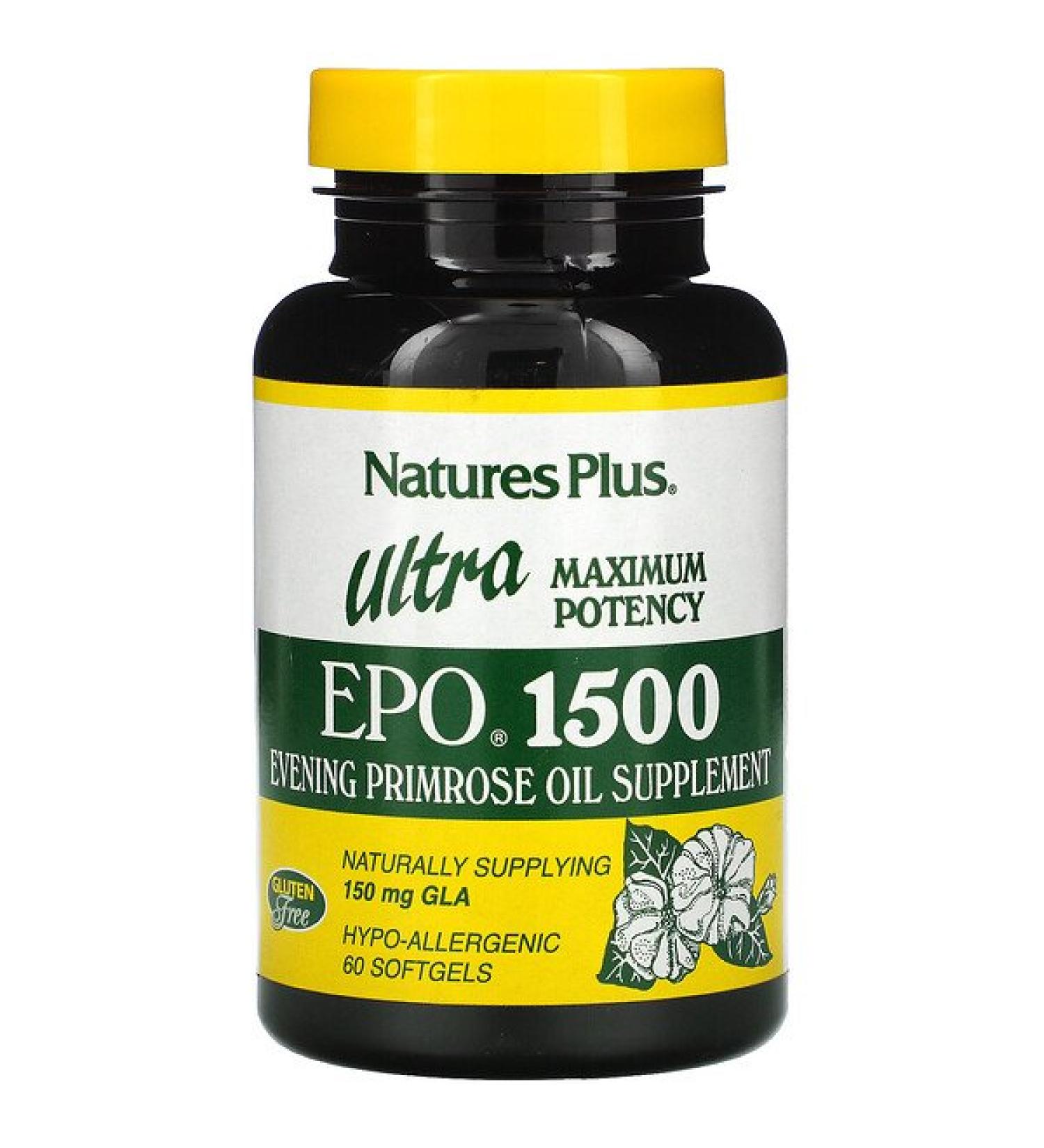Nature's Plus Ultra EPO 1500 Maximum Potency 60 Softgels