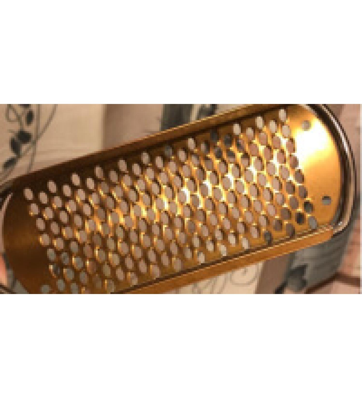 Pedicure Foot File Callus Remover - BTArtbox Large Foot Rasp Colossal Foot Scrubber Professional Stainless Steel Callus File for Wet and Dry Feet A-gold Coarse Foot File