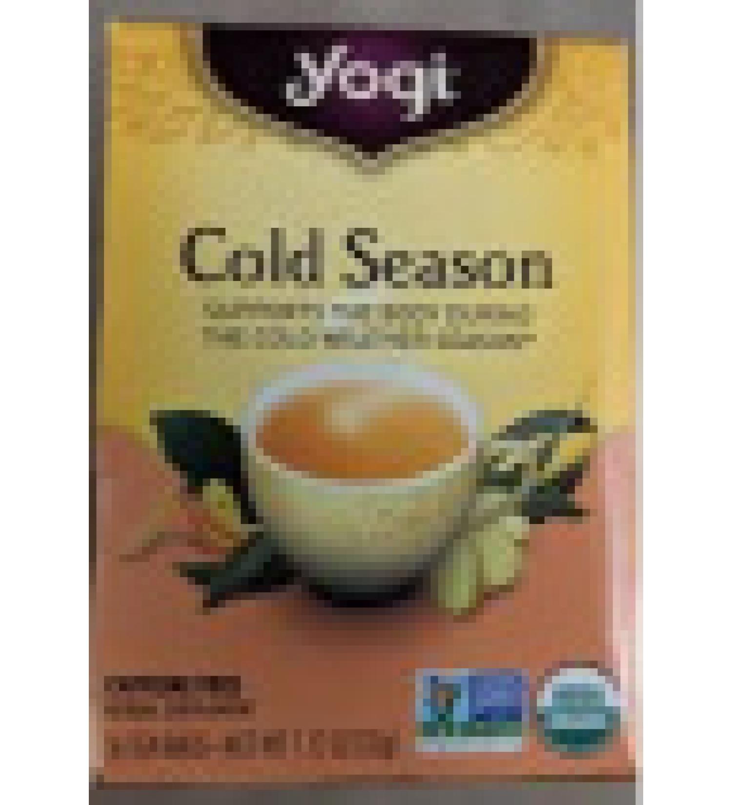 Yogi Tea Organic Cold Season Caffeine Free 16 Tea Bags 1.12 oz (32 g)