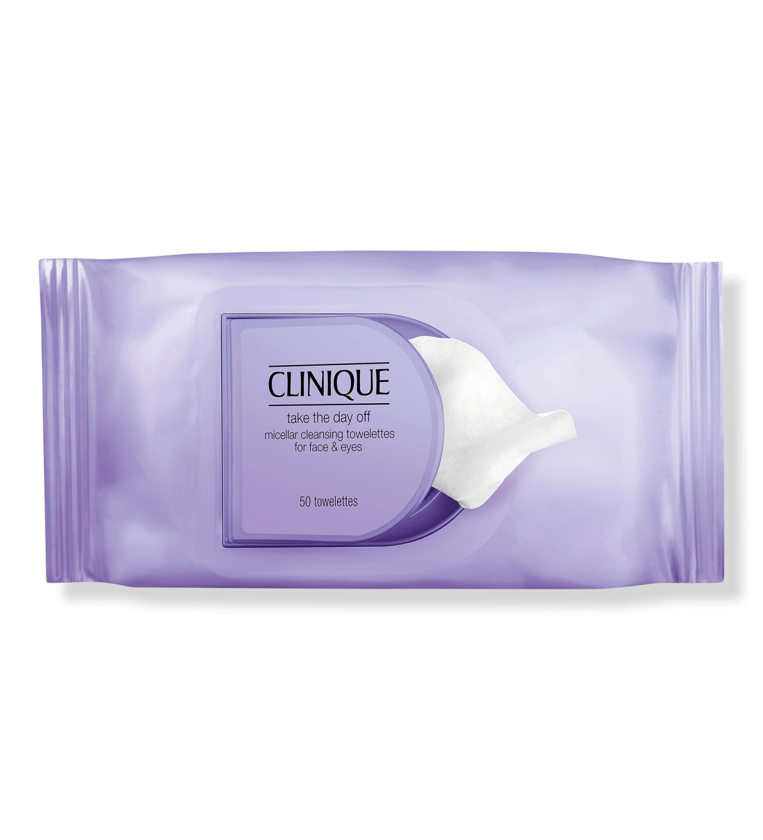 Clinique Take The Day Off Micellar Cleansing Towelettes for Face & Eyes Makeup Remover 50 ct - Transform Your Style with the Best Innovation Today! - Buy Online on GoSupps.com