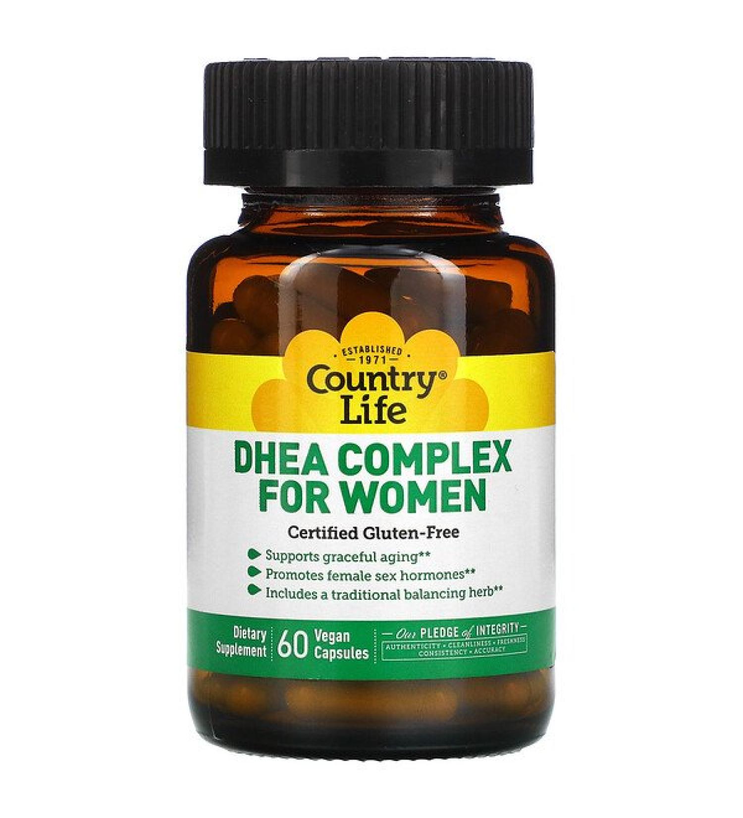 Country Life DHEA Complex for Women 60 Vegan Capsules