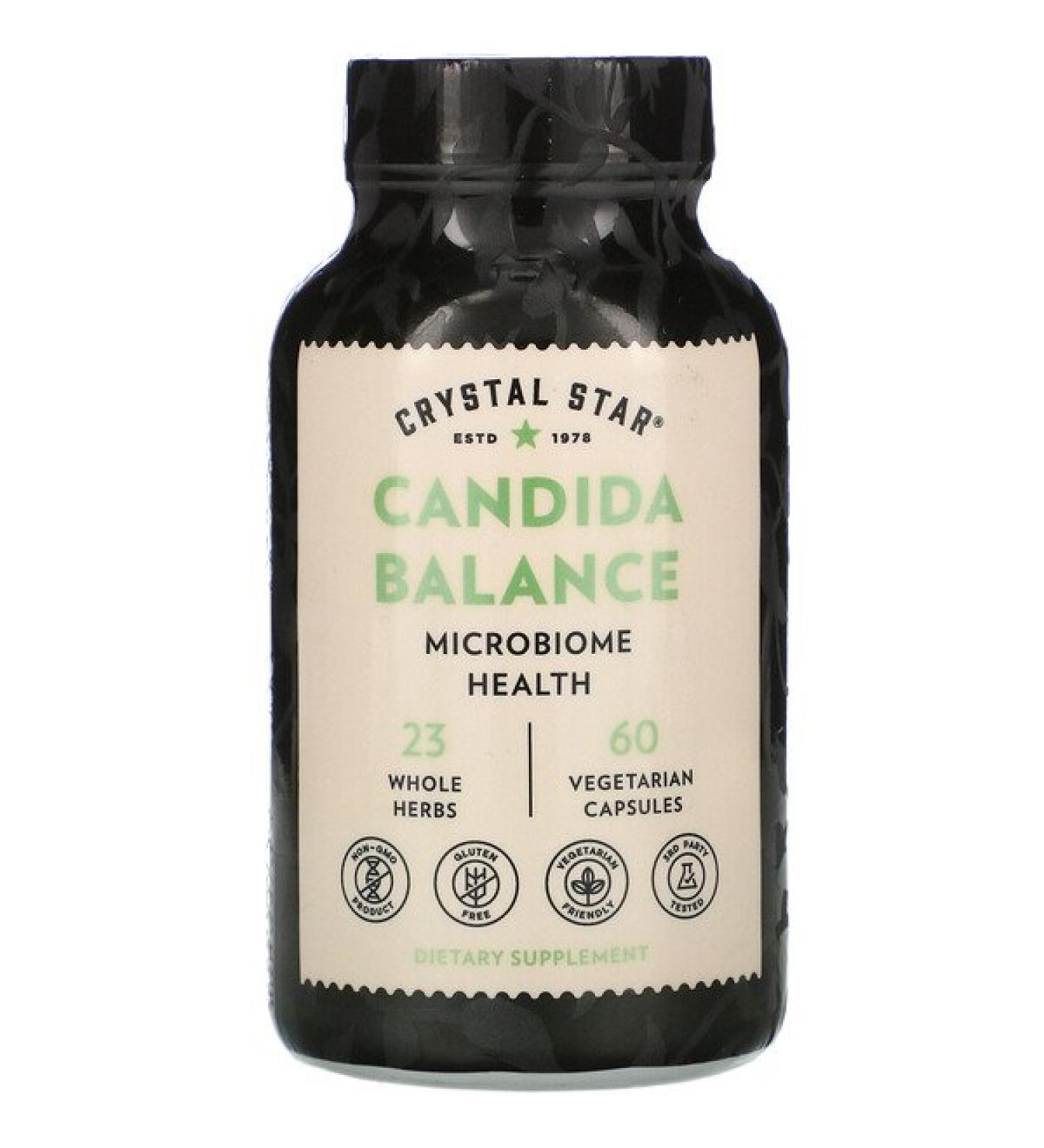 Crystal Star Candida Balance 60 Vegetarian Capsules