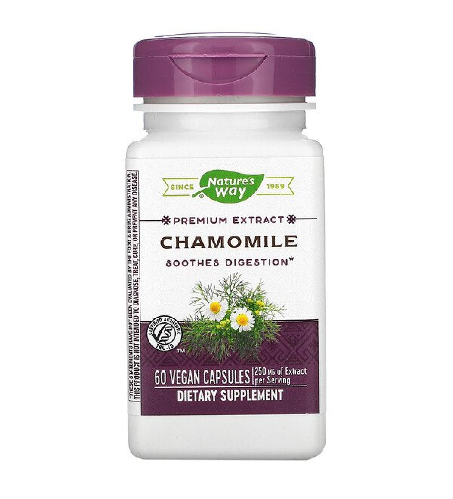 Nature's Way Chamomile 250 mg 60 Vegan Capsules