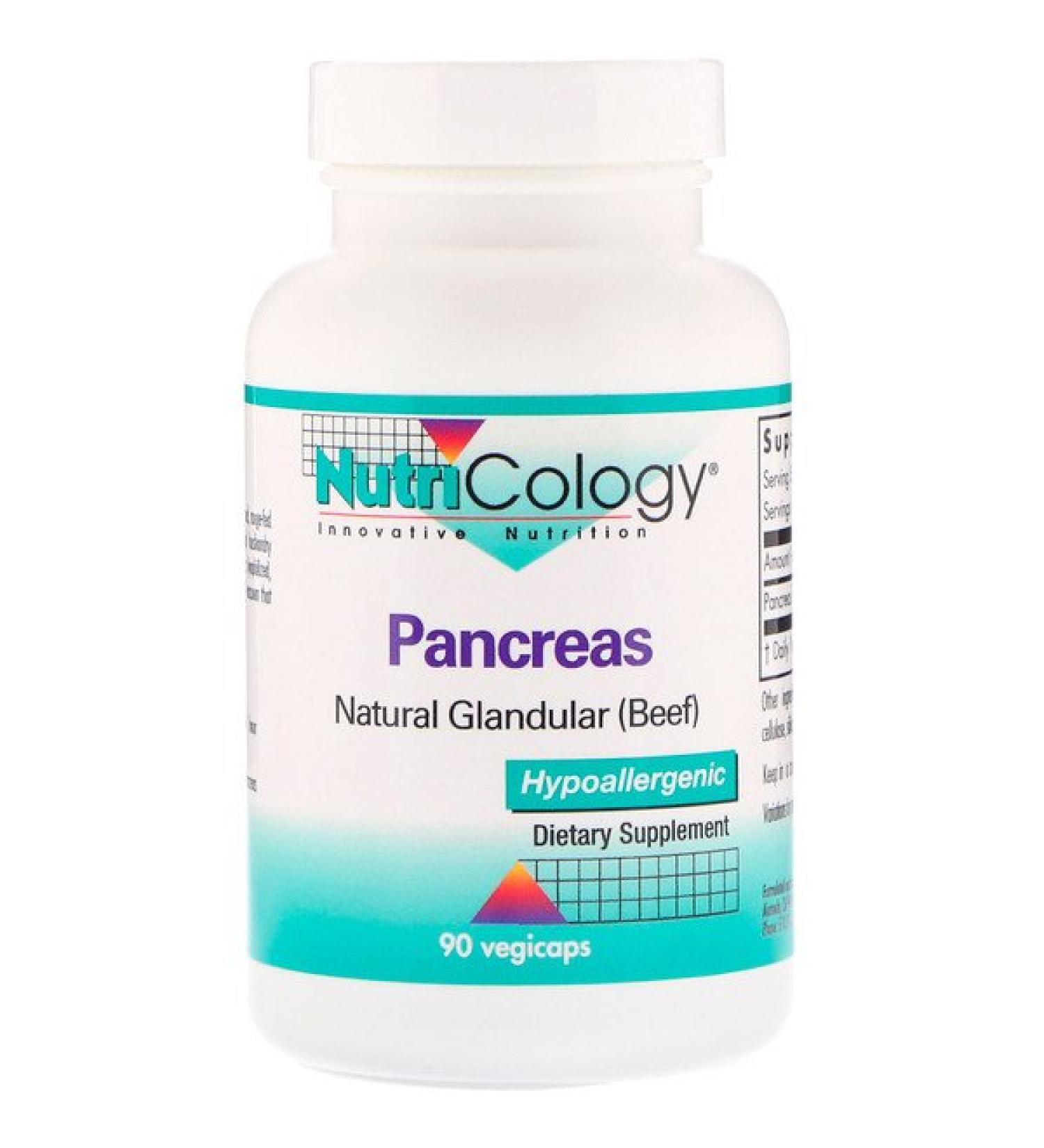 Nutricology Pancreas Natural Glandular (Beef) 90 Vegicaps