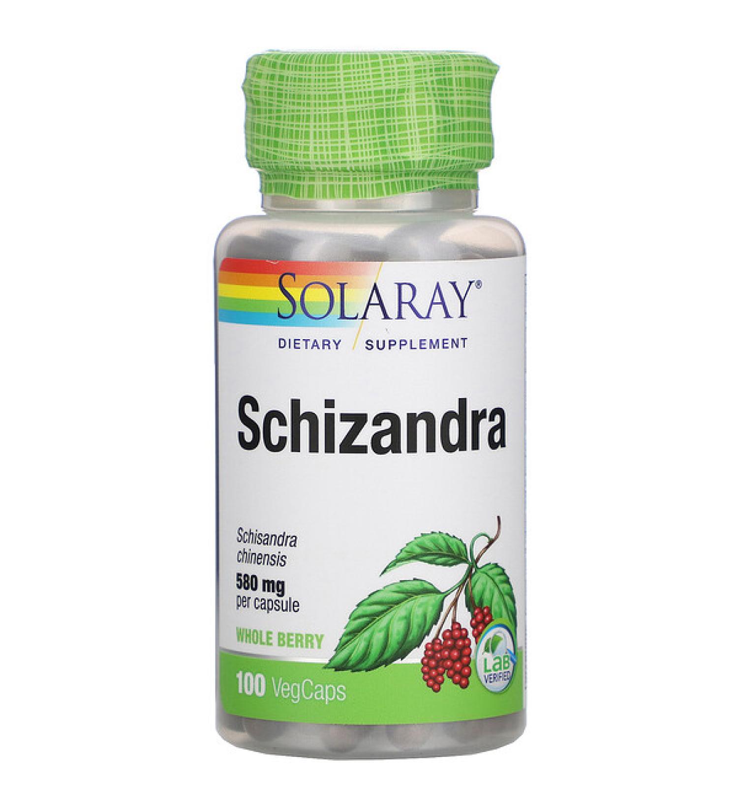 Solaray Schizandra 580 mg 100 VegCaps