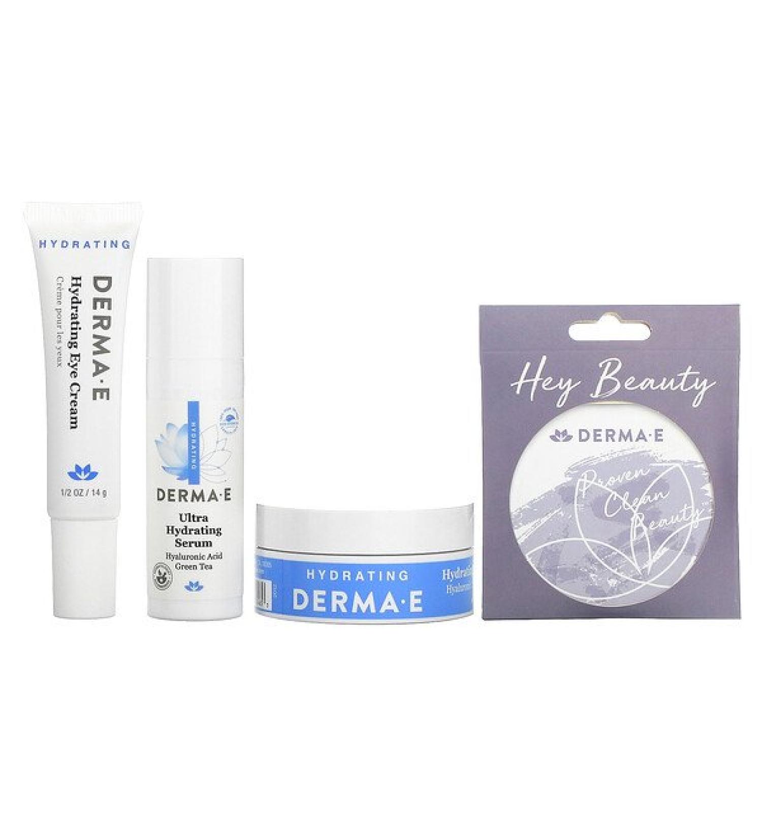 Derma E Hydrate & Go Kit - 4 Piece Skincare Set for Ultimate Hydration - Buy Online on GoSupps.com