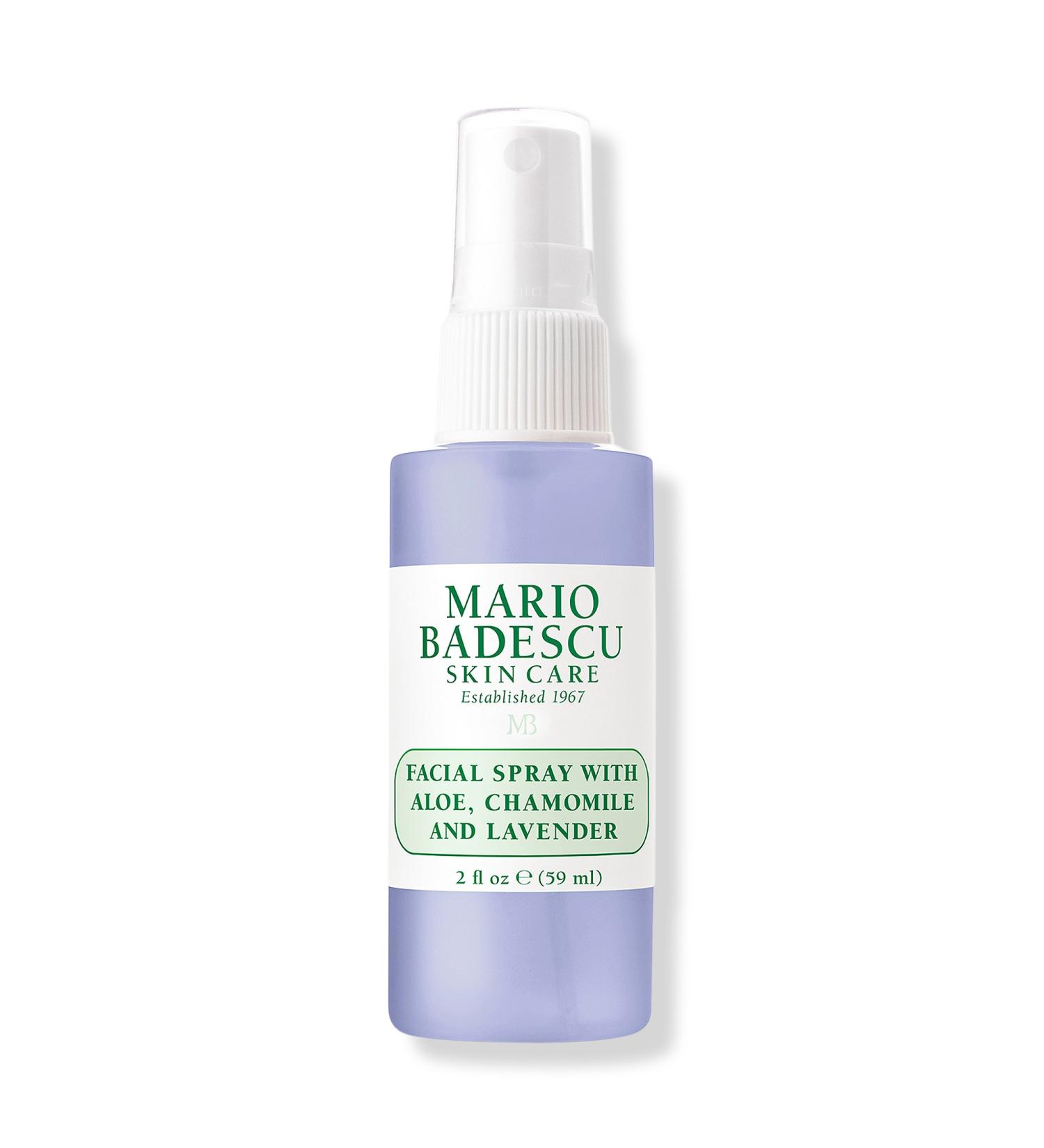 Mario Badescu Travel Size Facial Spray with Aloe, Chamomile and Lavender 2.0 oz
