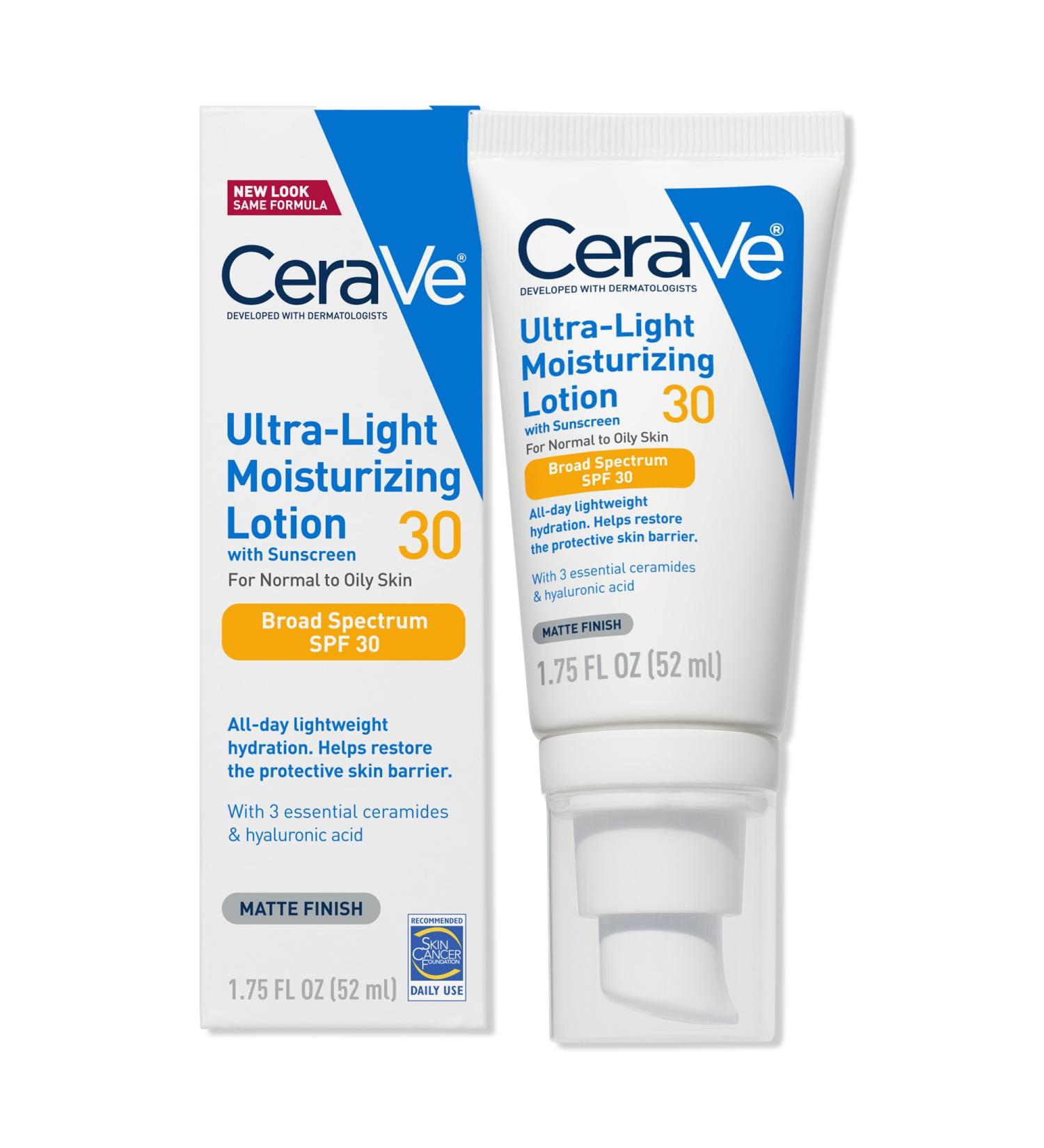 Discover CeraVe Ultra-Light Moisturizing Lotion with SPF 30 for Balanced to Oily Skin 1.7 oz - Elevate Your Style Instantly! - Buy Online on GoSupps.com