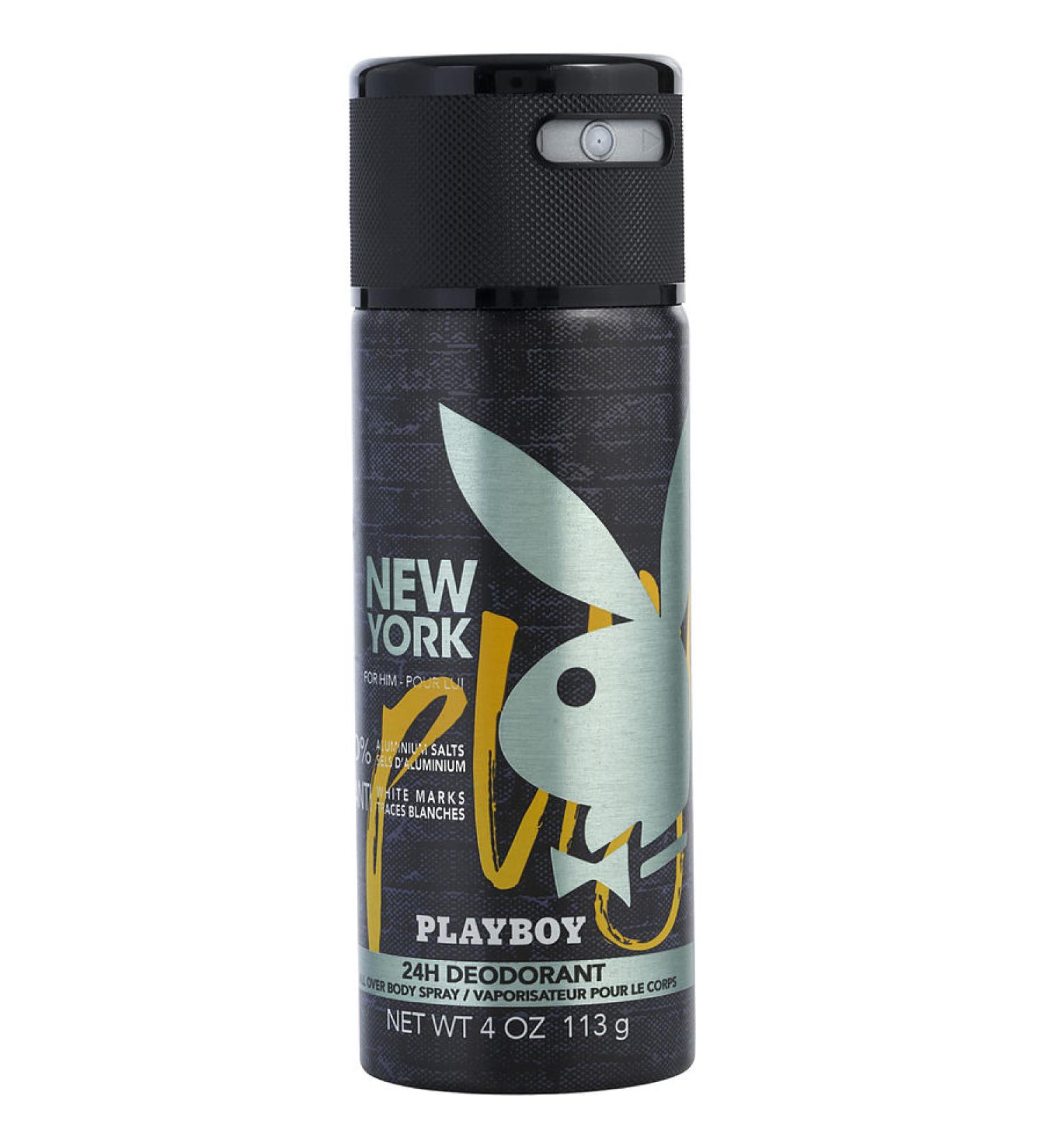PLAYBOY NEW YORK by Playboy - BODY SPRAY 4 OZ - MEN